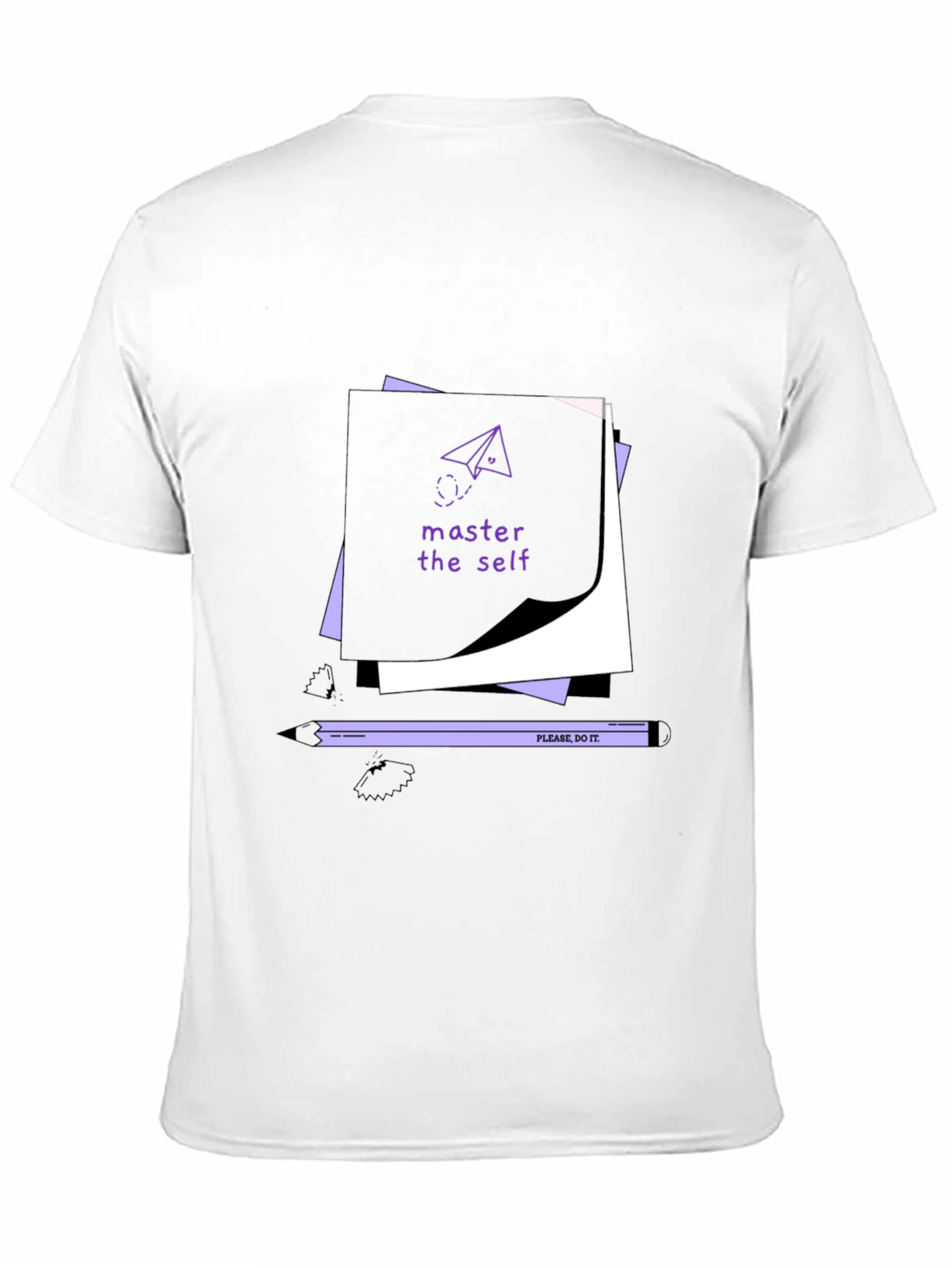 Black Master the Self Graphic Tee - Black view 11