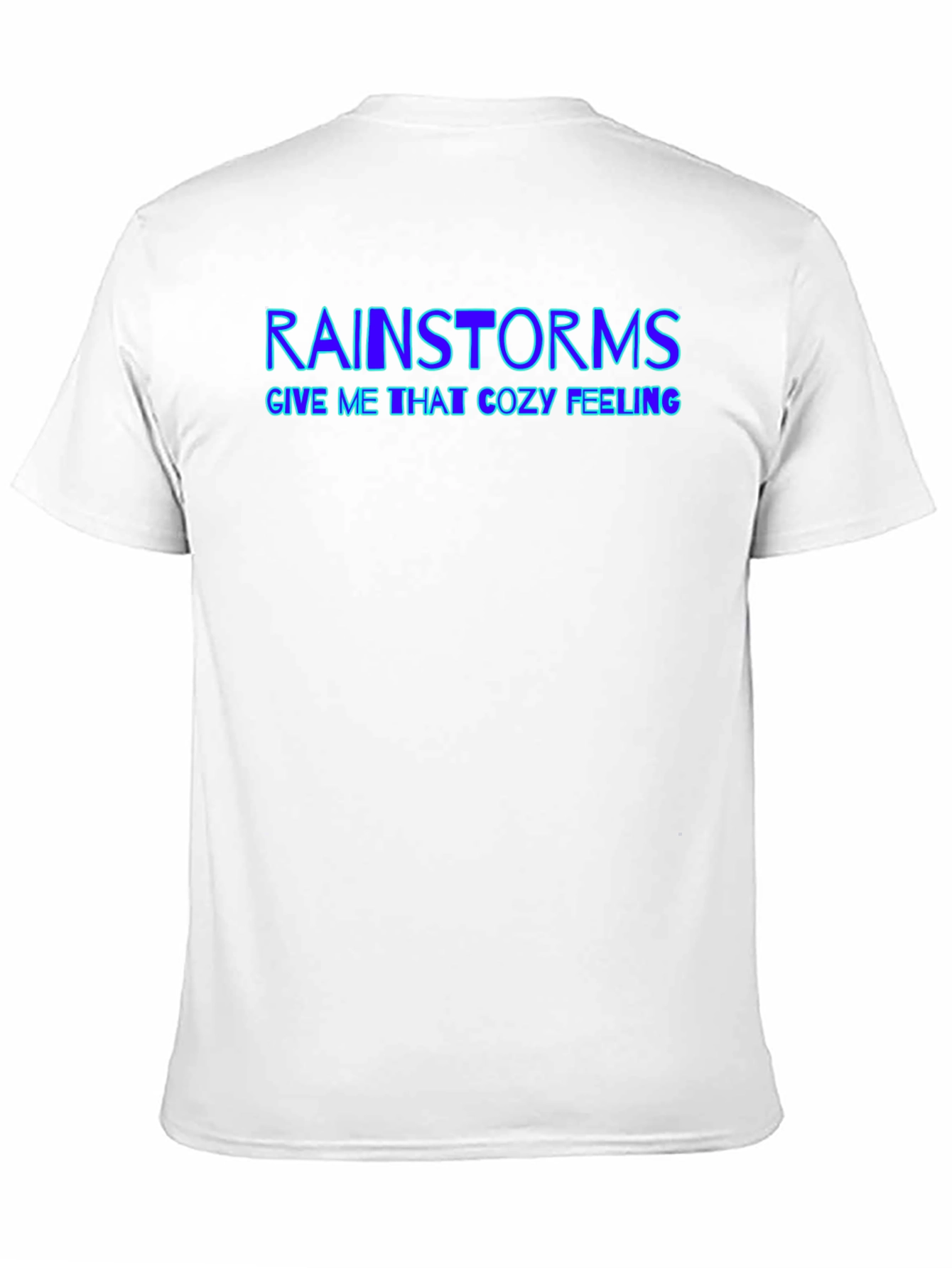 Black Rainstorms Cozy Feeling Graphic T-Shirt view 11