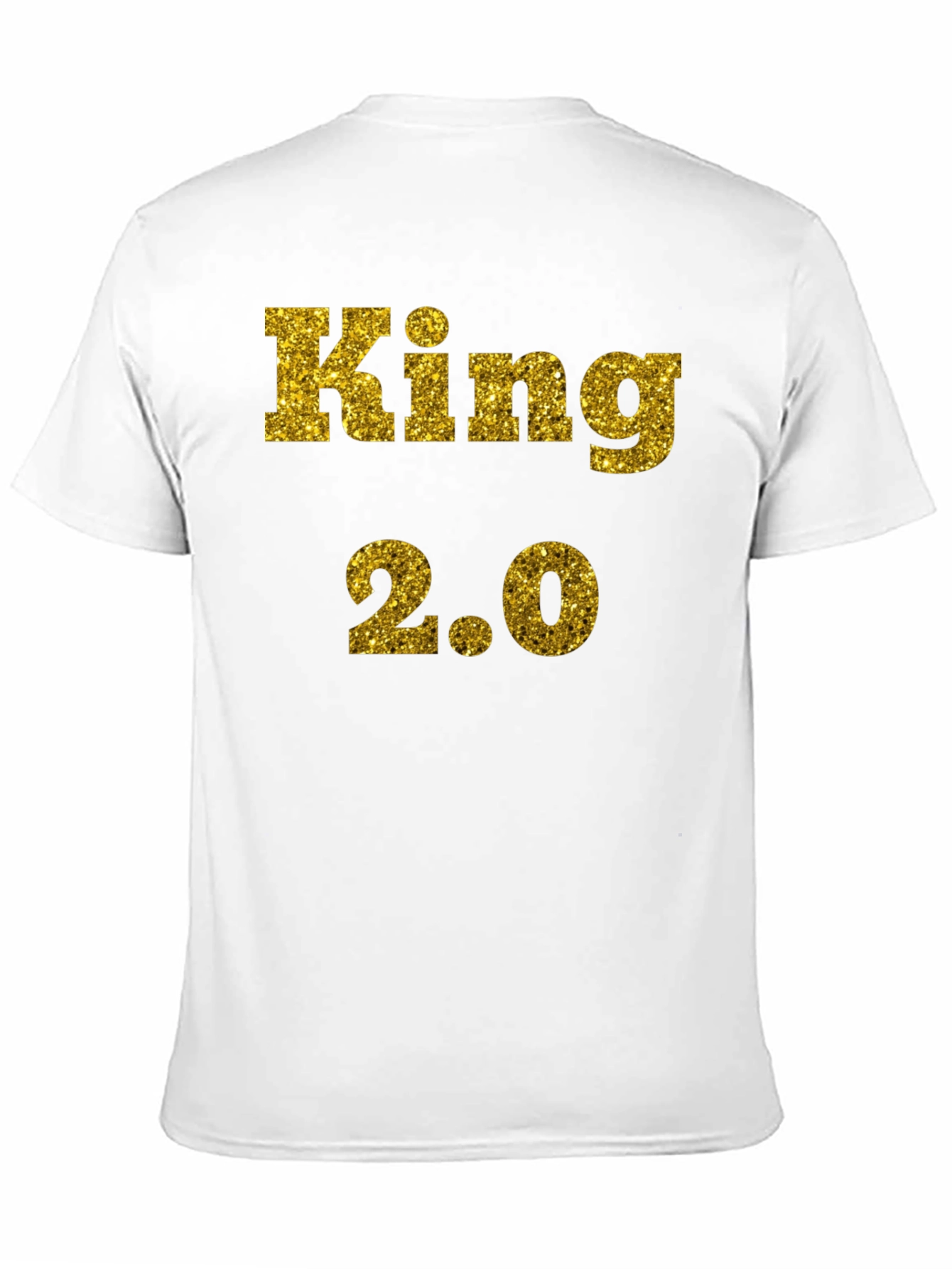 Black King 2.0 Glitter Print T-Shirt - Black view 11