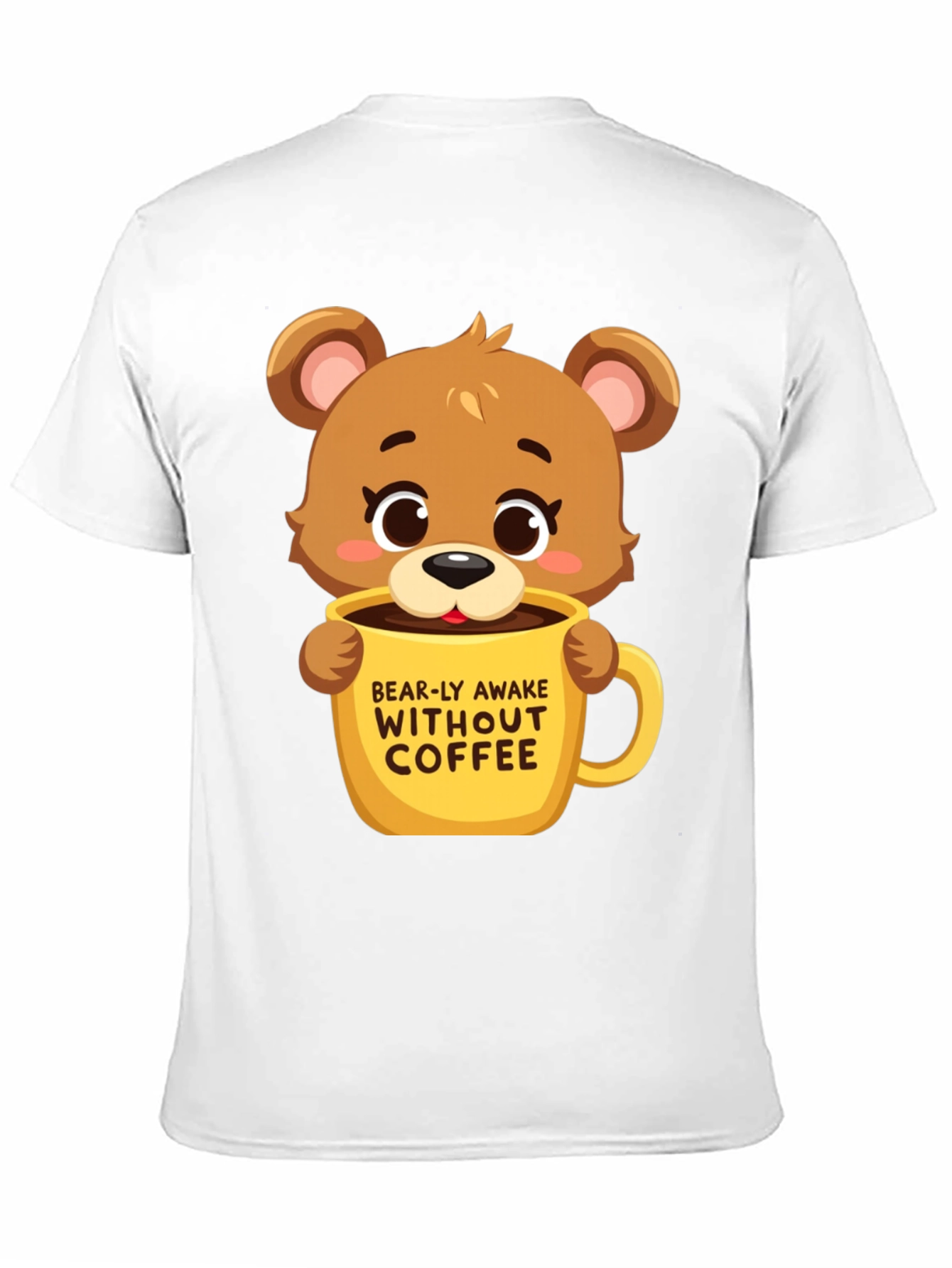 Black Bearly Awake Coffee T-Shirt view 11