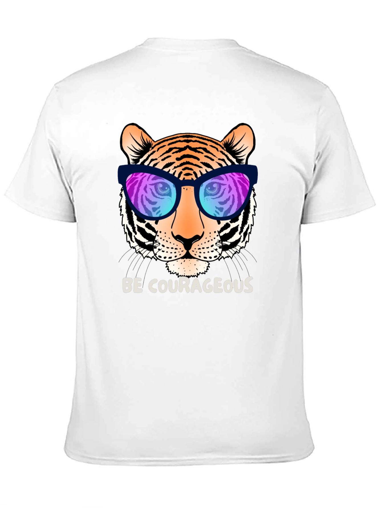 Black Cool Tiger Graphic Tee - Be Courageous! view 11