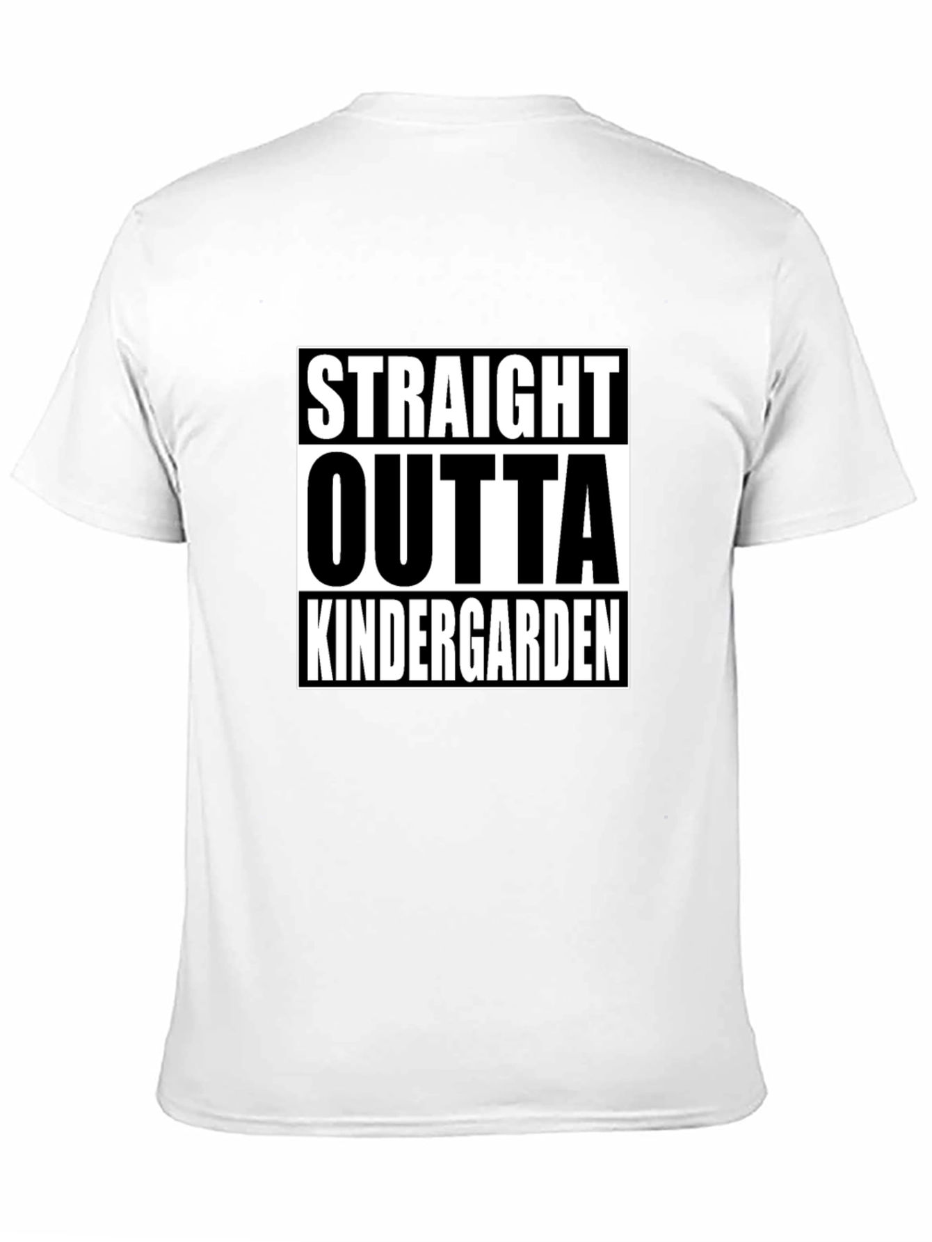 Black Straight Outta Kindergarten Black T-Shirt view 11