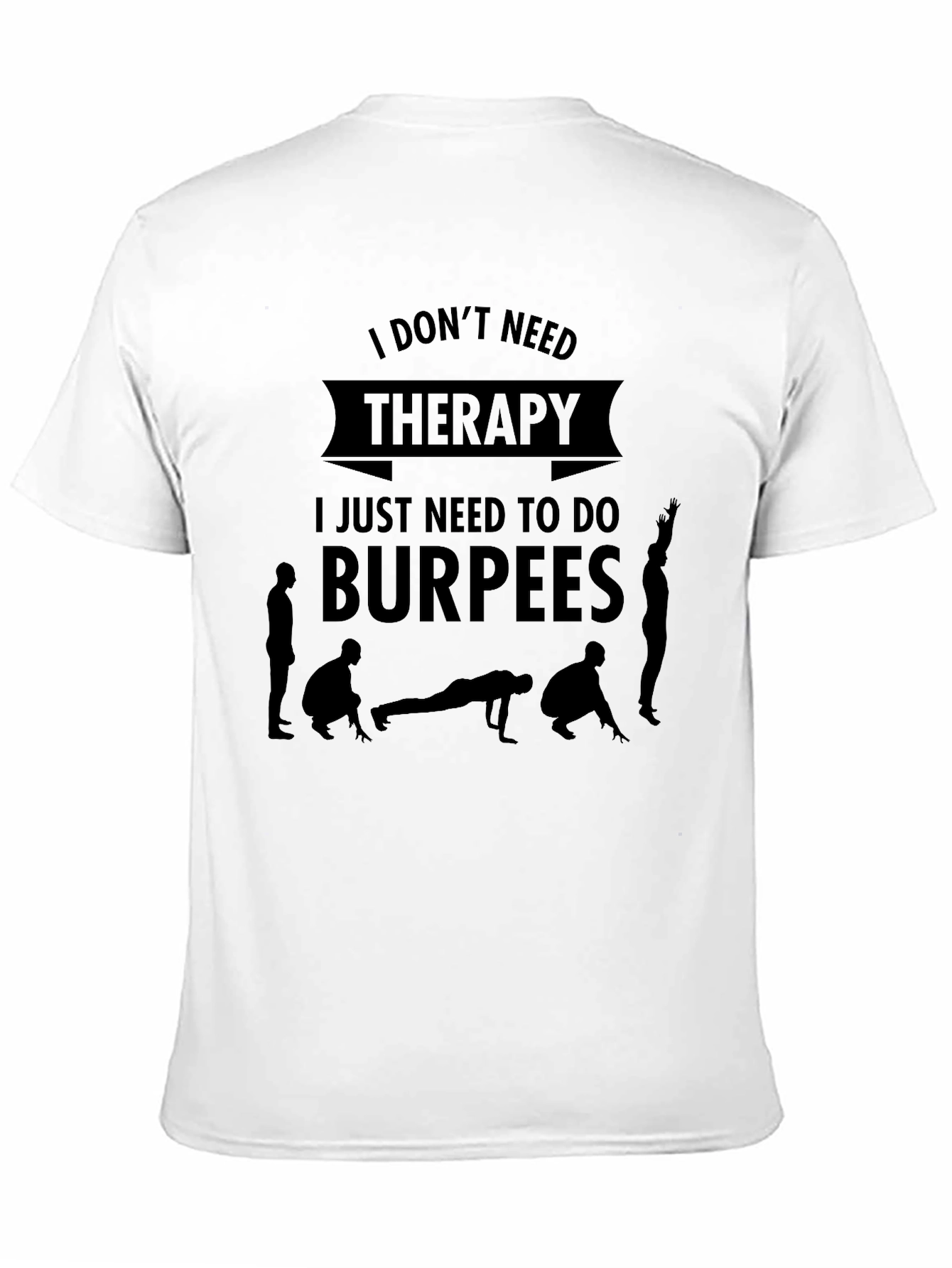 Black Therapy Burpees Graphic Tee view 11