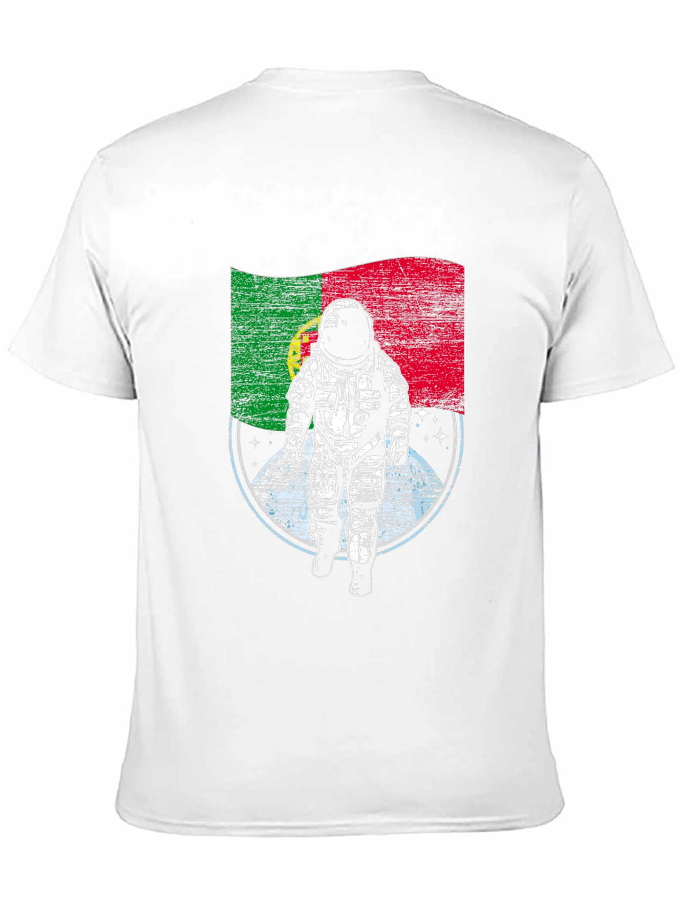 Black Portugal Astronaut T-Shirt - Space Adventure Tee view 11