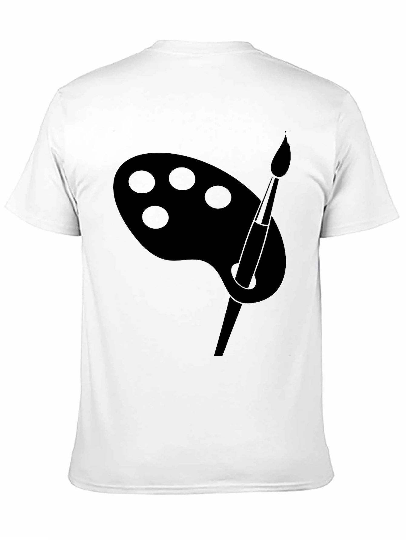 Black Artist Palette T-Shirt - Black view 11