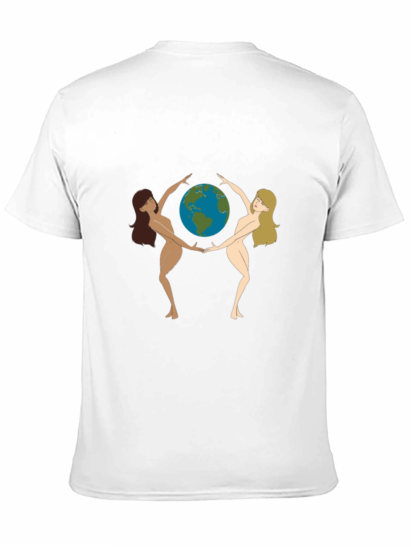 Black Unique Women Earth Graphic Black T-Shirt view 11