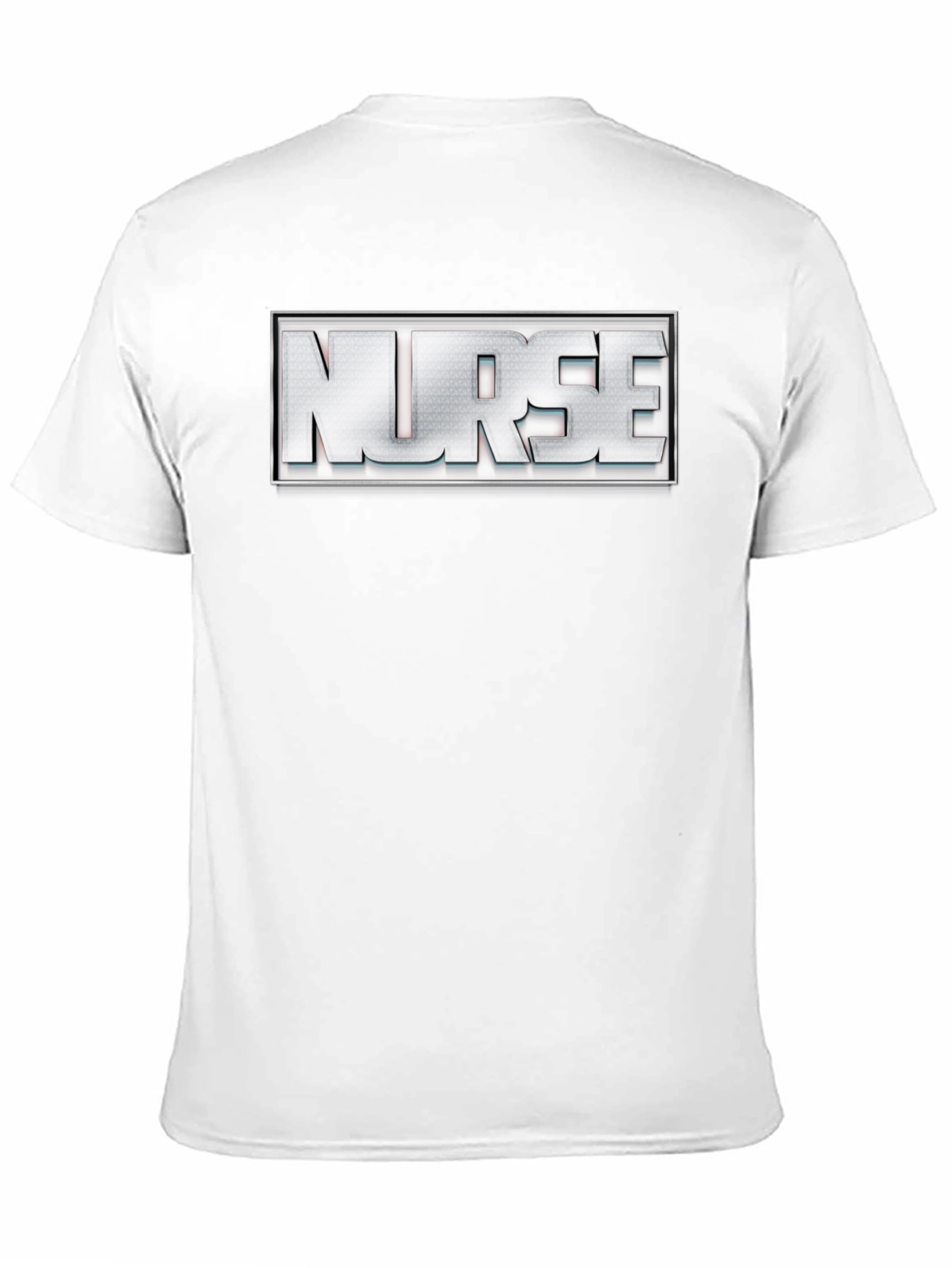 Black Nurse T-Shirt - Silver Logo view 11
