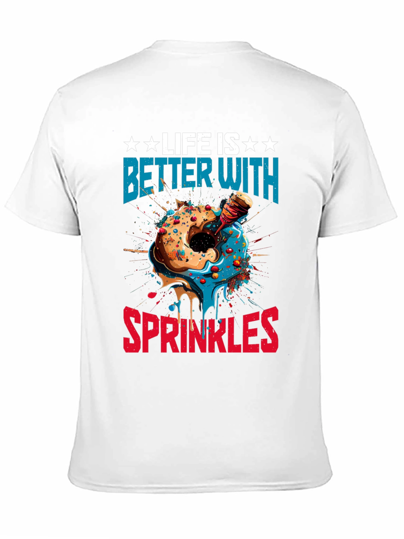 Black Life is Better with Sprinkles T-Shirt view 11