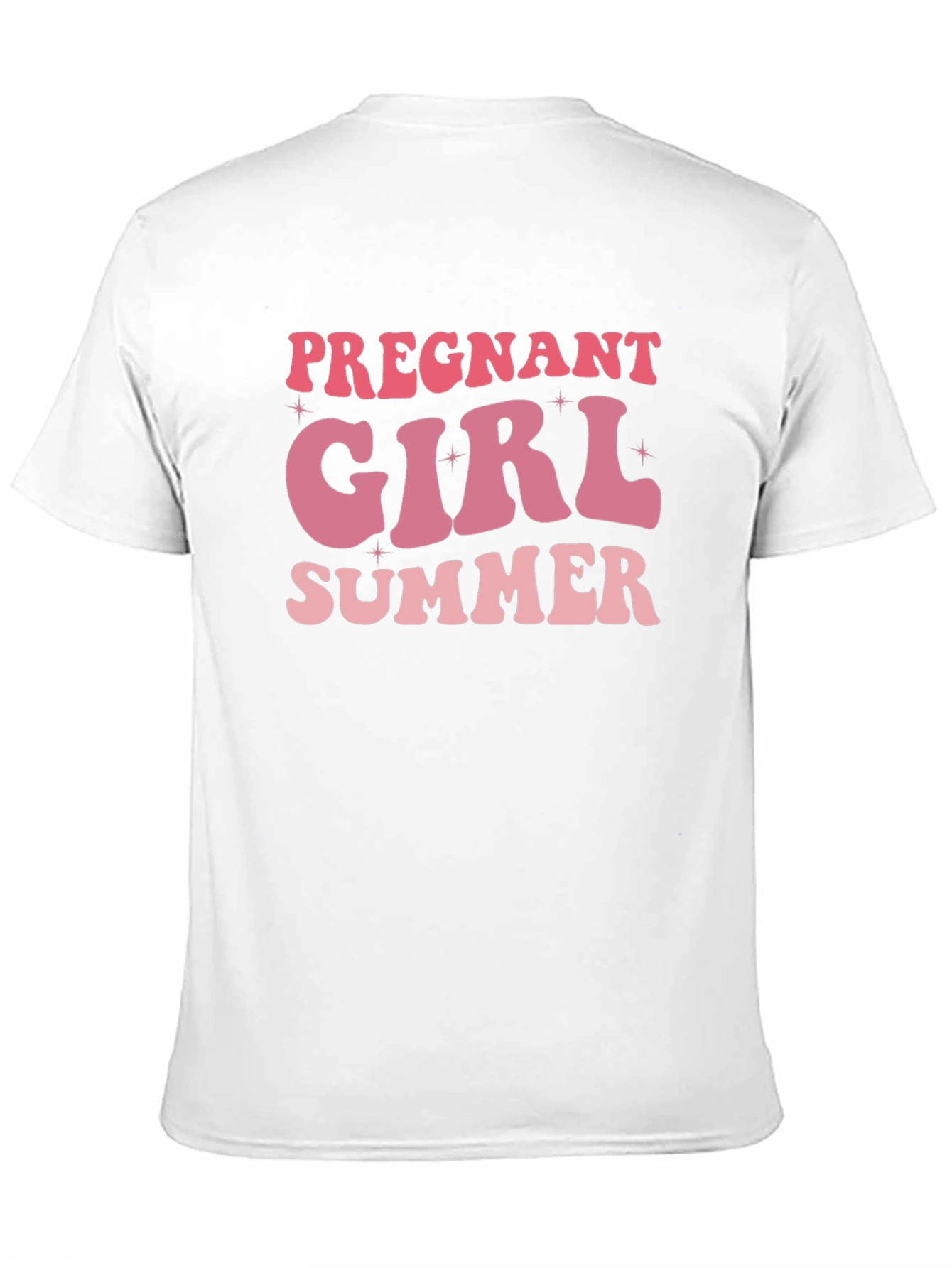 Black Pregnant Girl Summer Black T-Shirt view 11