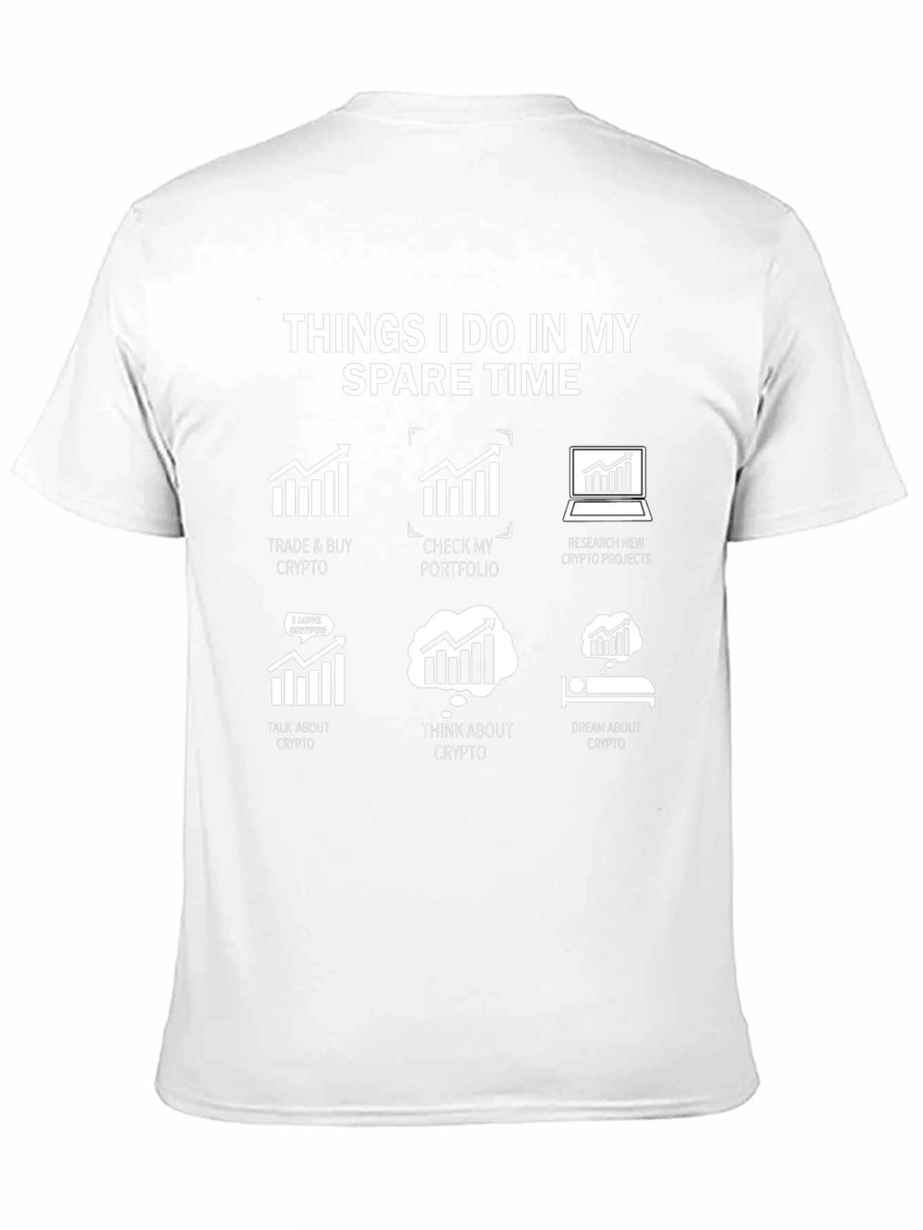 Black Crypto Spare Time Black T-Shirt view 11