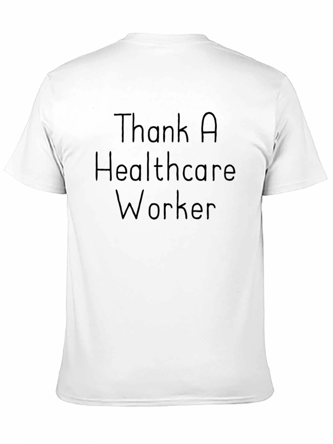 Black Thank a Healthcare Worker T-Shirt view 11