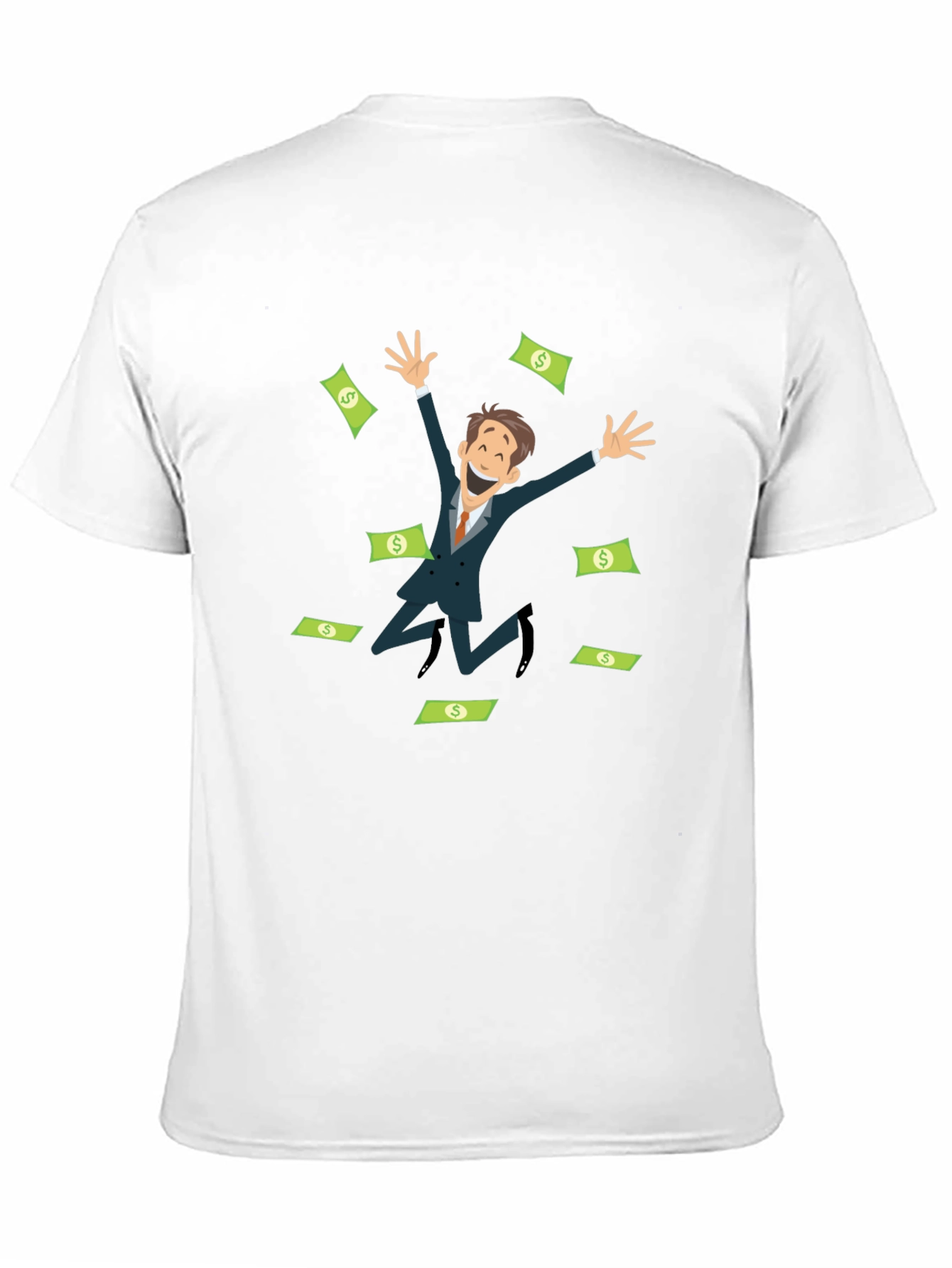 Black Money Man Graphic T-Shirt view 11