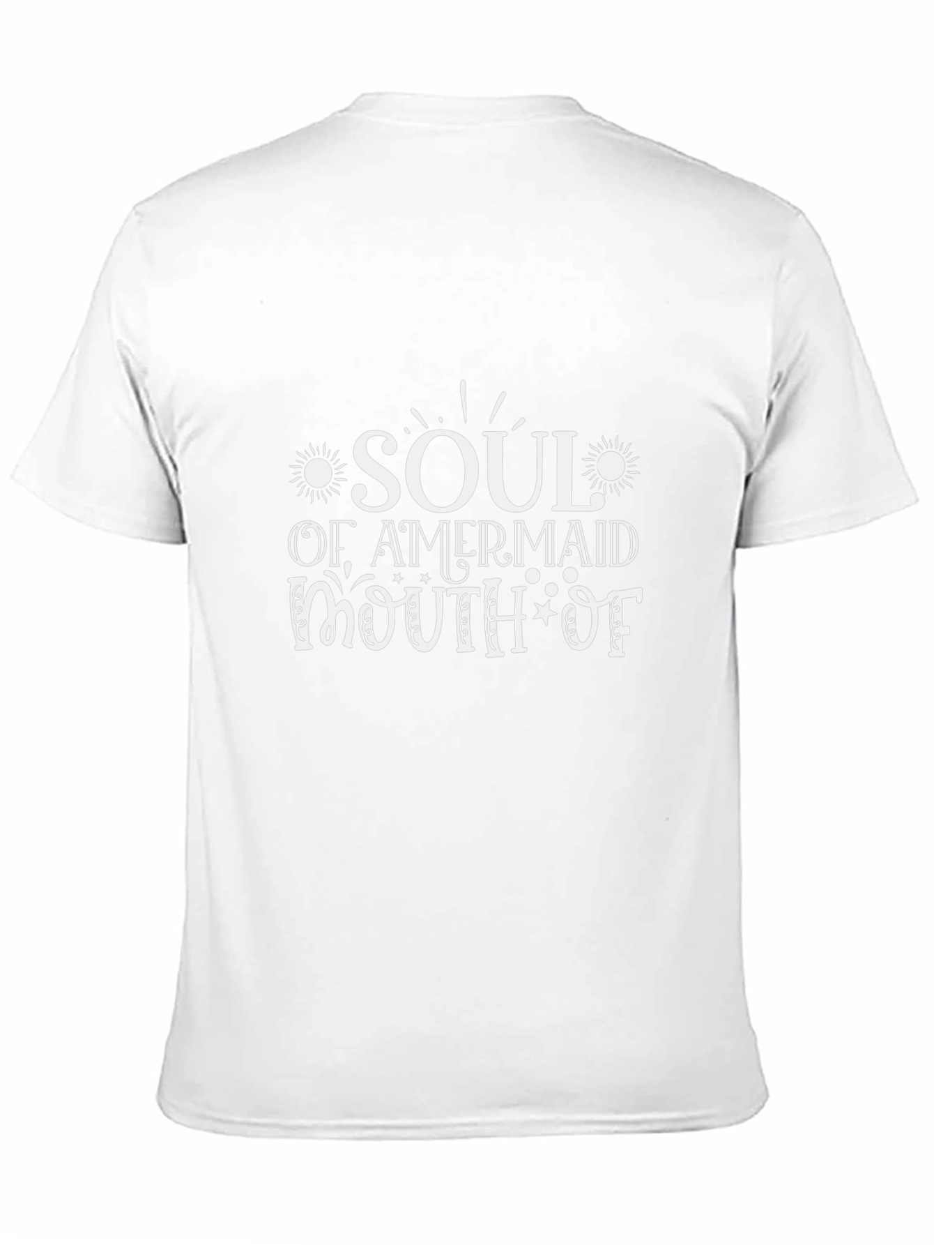 Black Soul of a Mermaid Mouth of a Sailor T-Shirt view 11