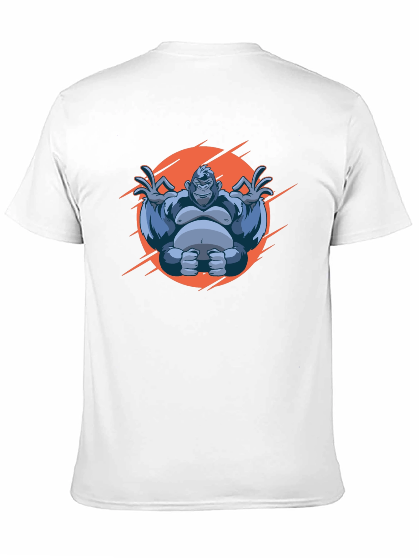 Black Zen Gorilla Graphic Tee view 11