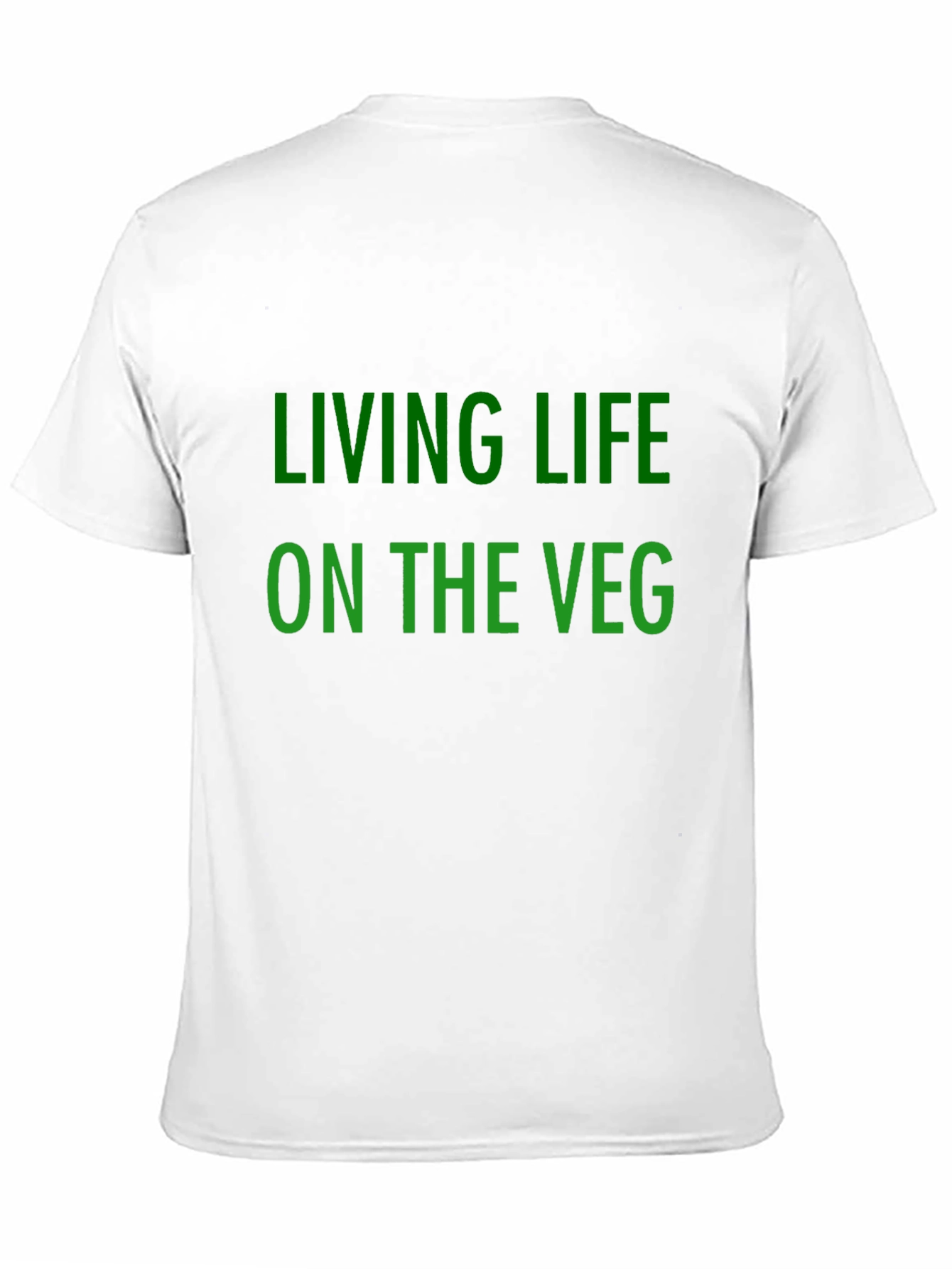 Black Living Life on the Veg T-Shirt - Vegan Lifestyle Tee view 11