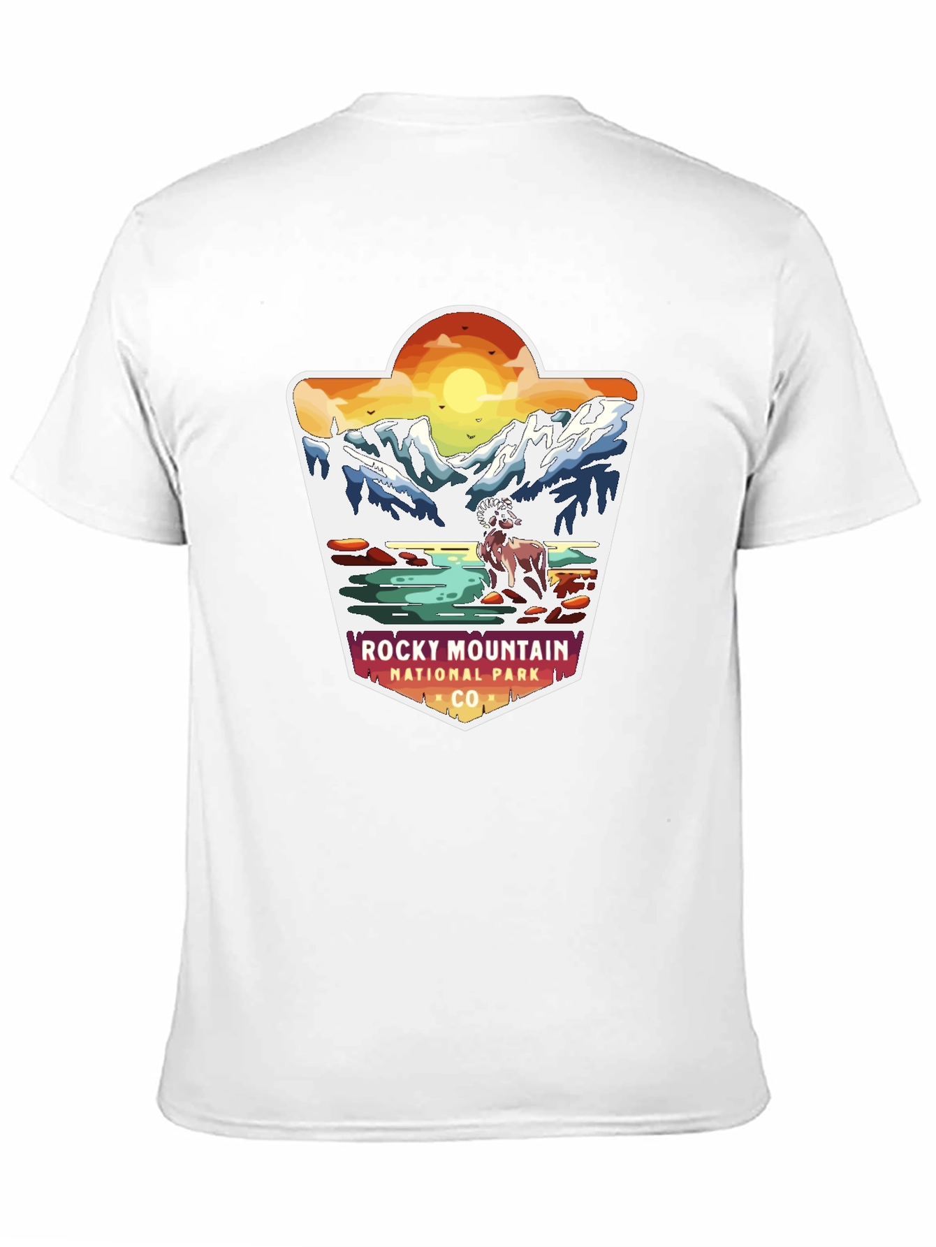 Black Rocky Mountain National Park Graphic Tee view 11