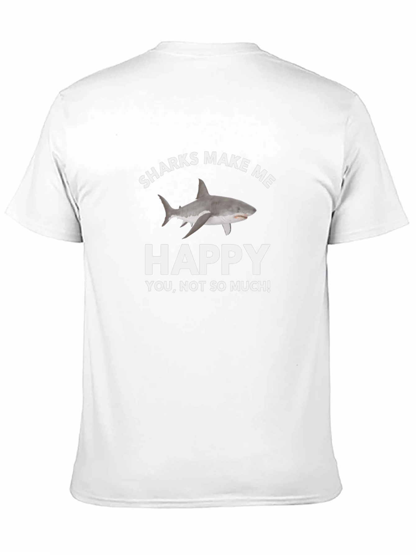 Black Sharks Make Me Happy T-Shirt view 11