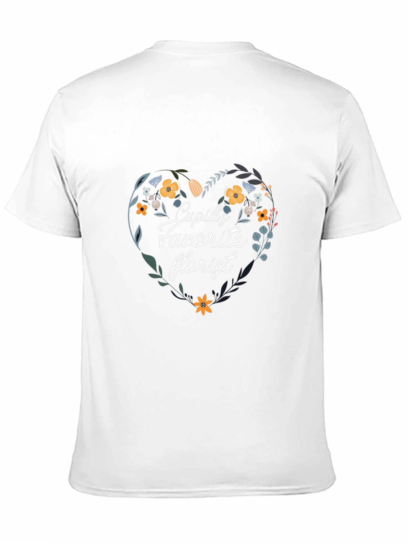 Black Cupid's Favorite Florist Black T-Shirt view 11