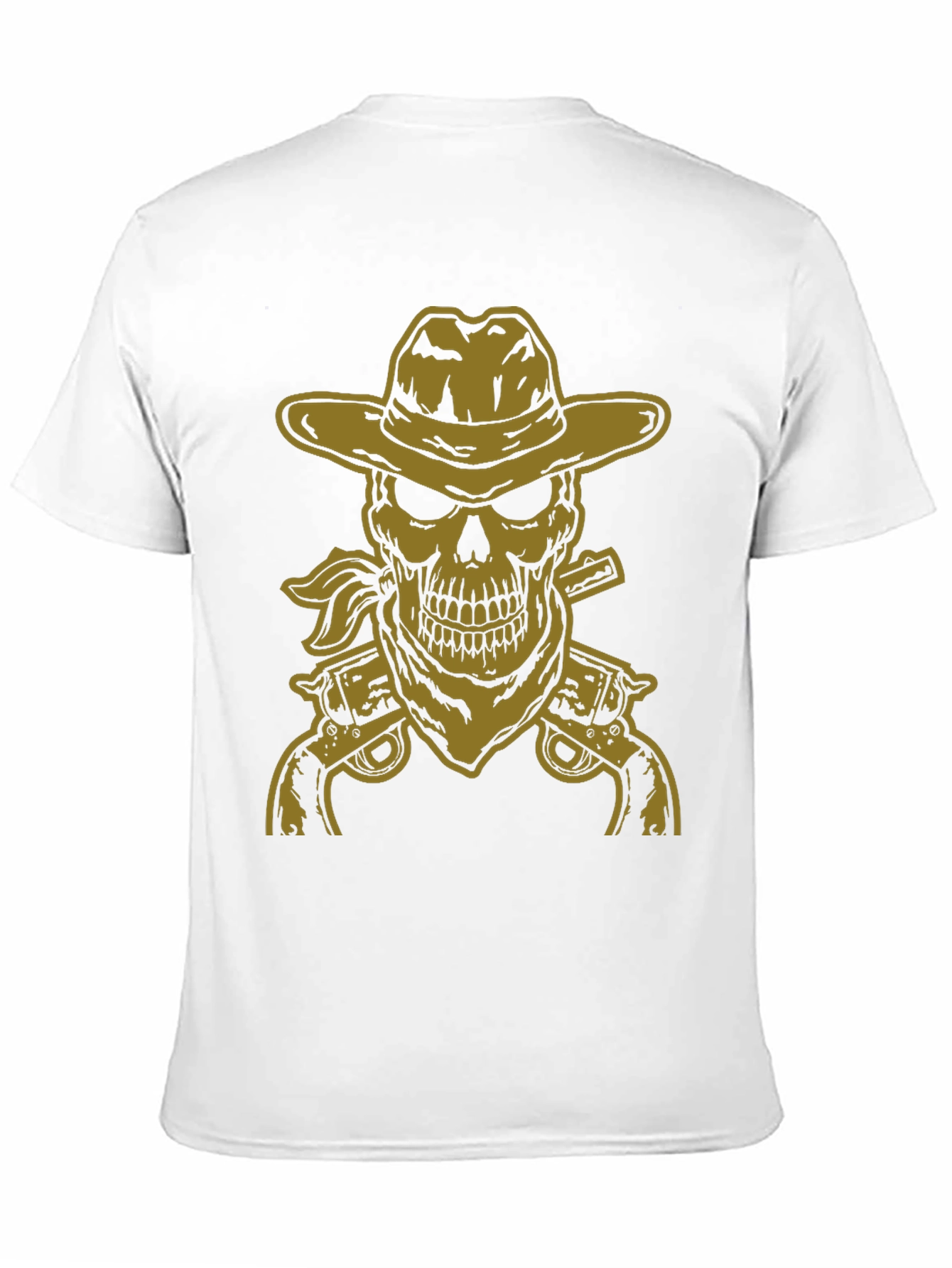 Black Cowboy Skull Graphic Tee - Black view 11
