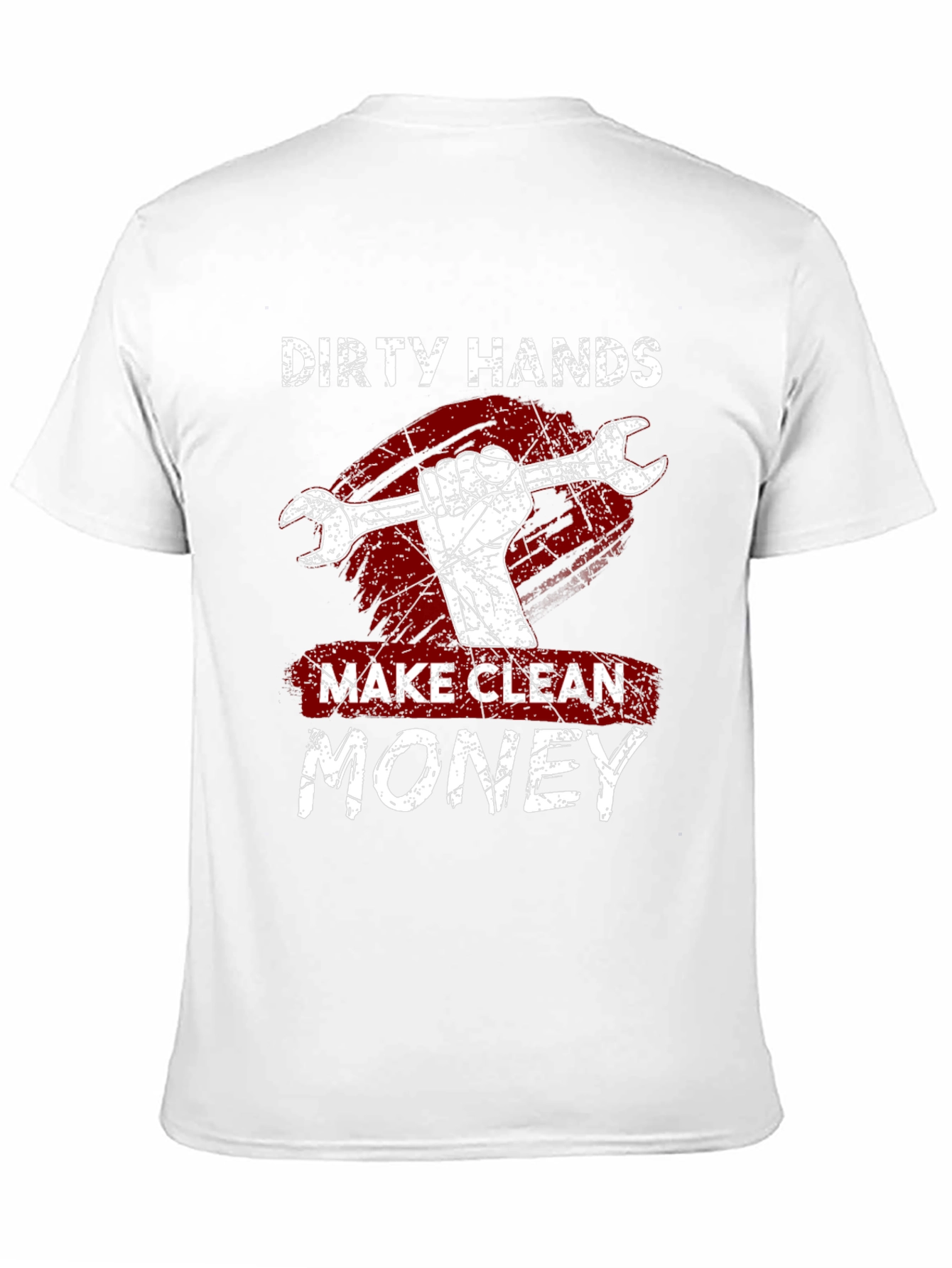 Black Dirty Hands Make Clean Money Graphic Tee view 11