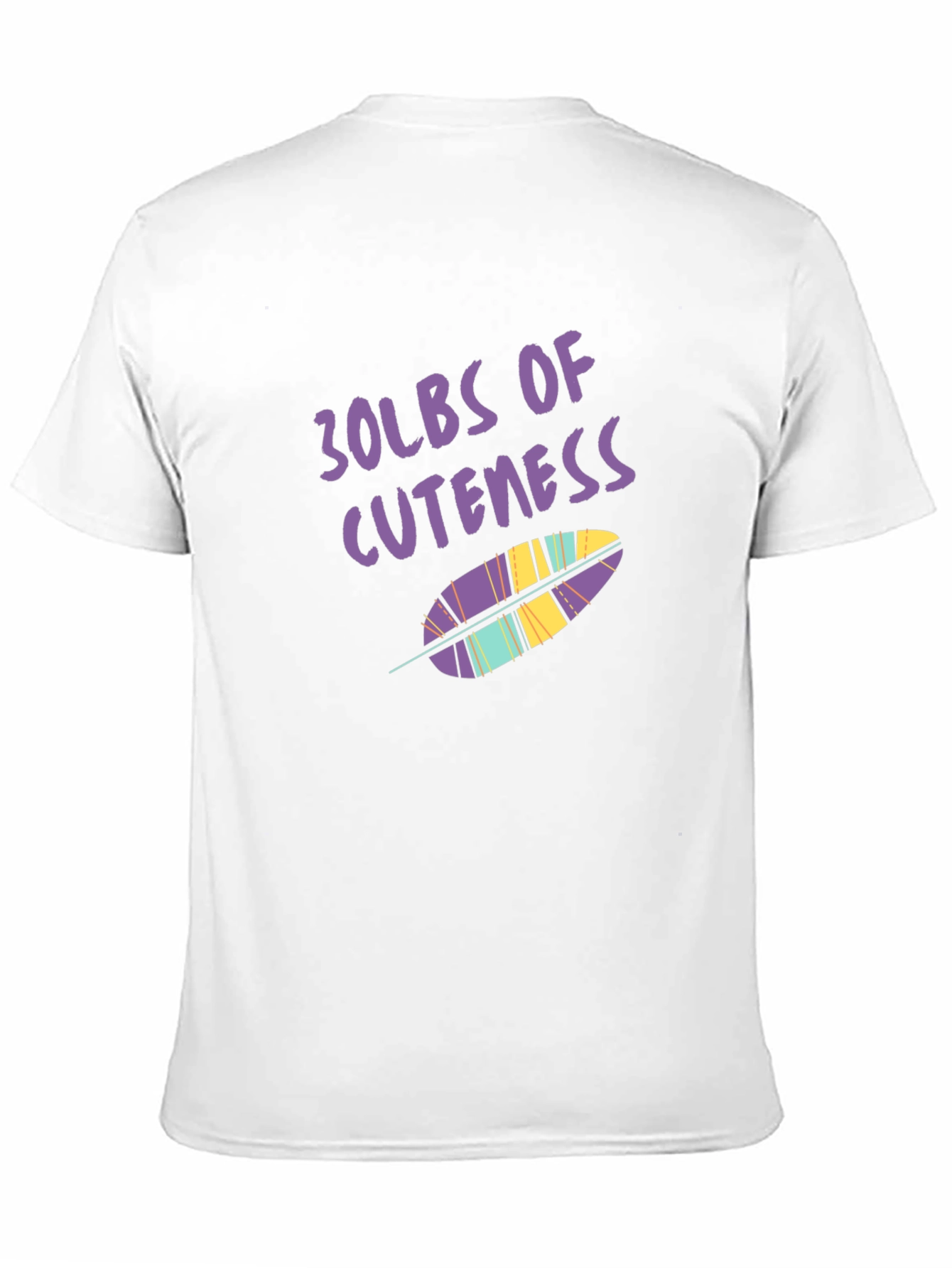 Black 30lbs of Cuteness Graphic Tee view 11