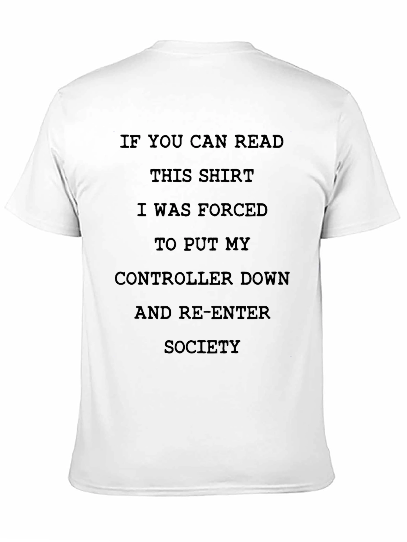 Black Gamer's Forced Socialization Graphic T-Shirt view 11