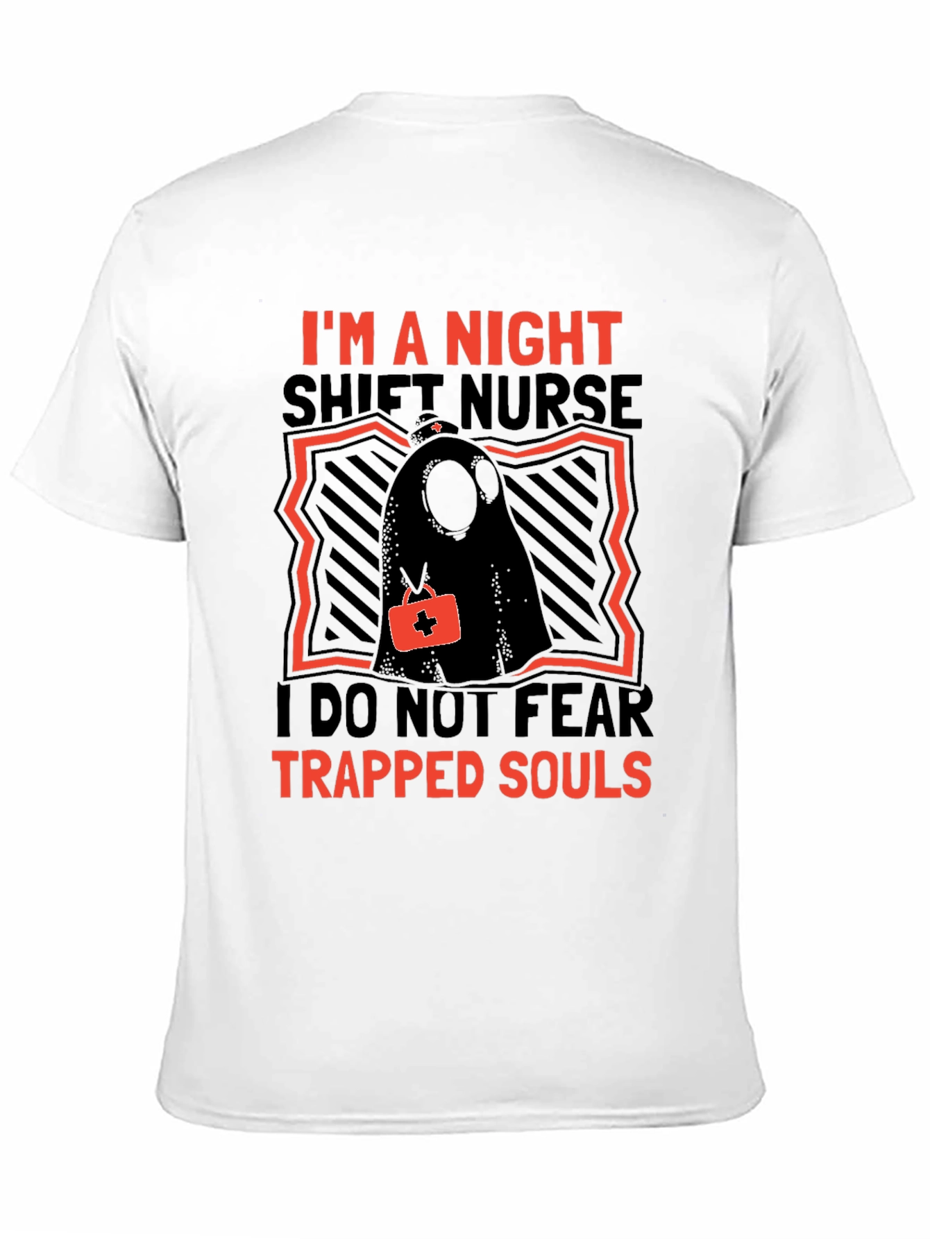Black Night Shift Nurse Novelty T-Shirt view 11