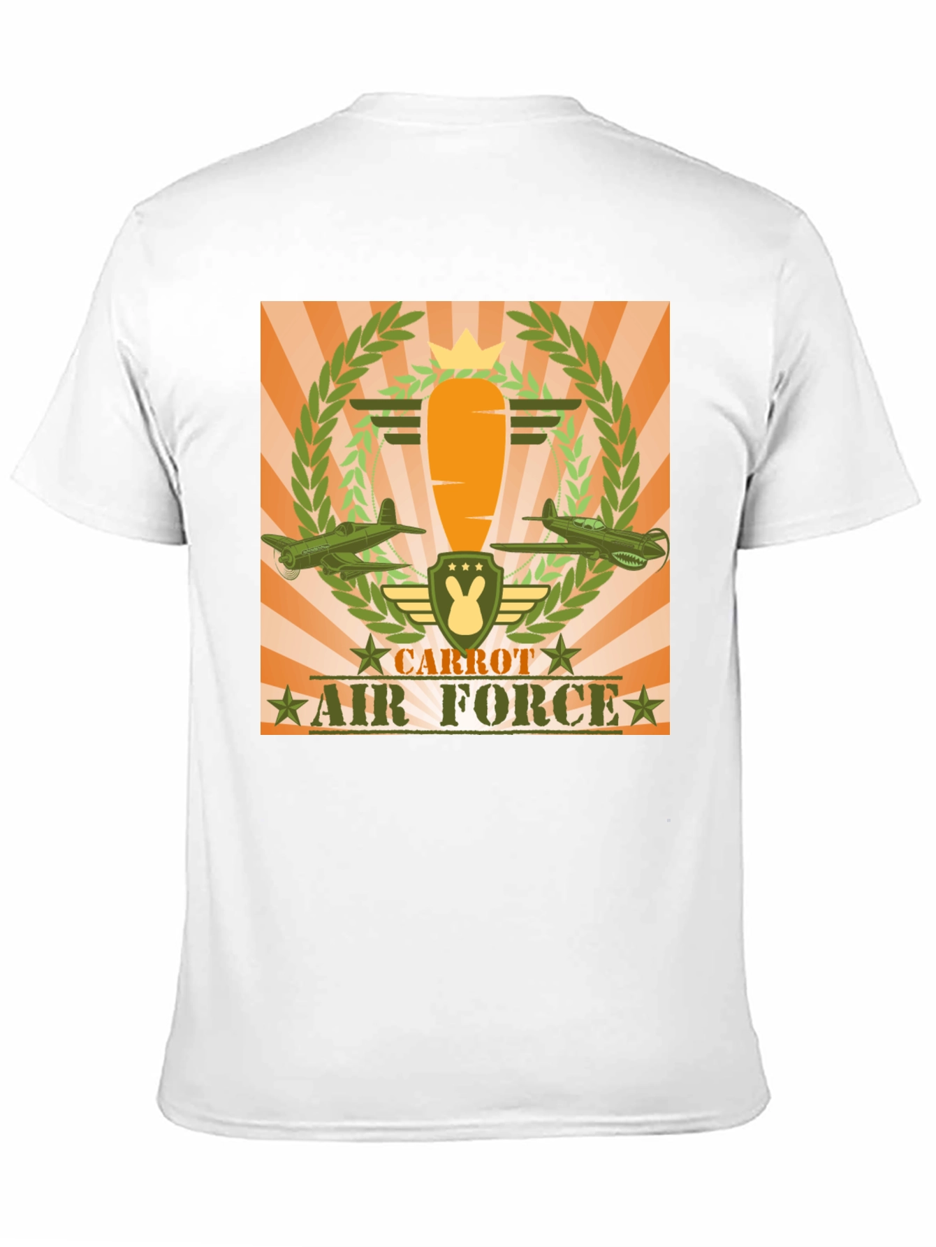 Black Carrot Air Force Graphic T-Shirt view 11