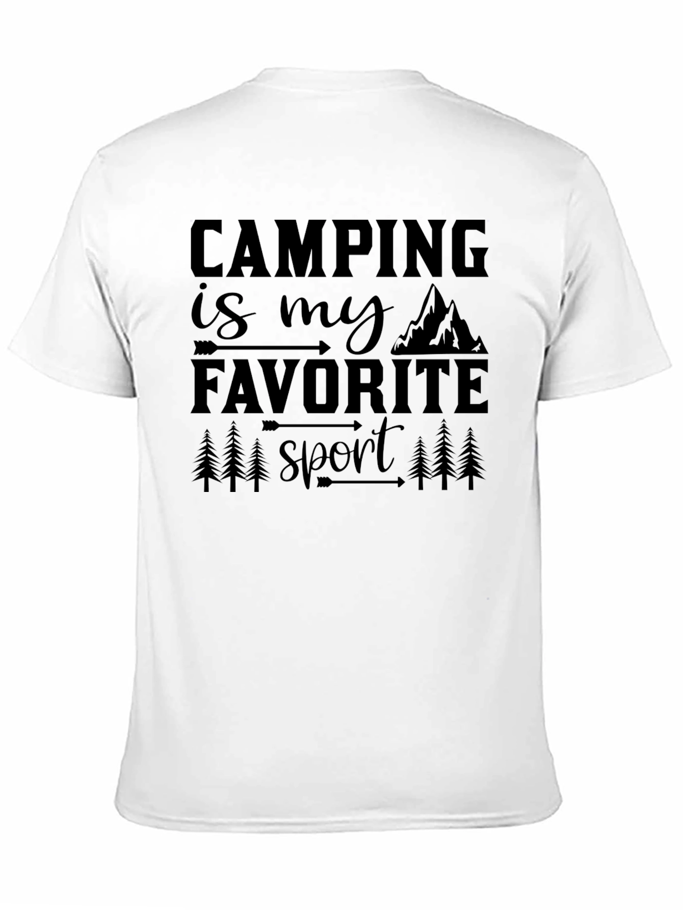 Black Camping Is My Favorite Sport Graphic Tee view 11