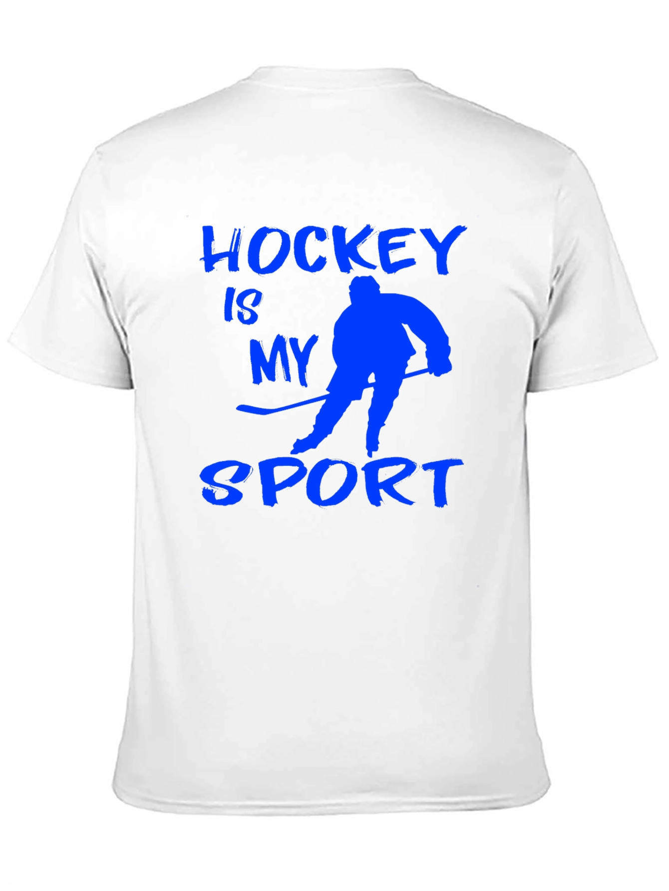 Black Hockey Is My Sport T-Shirt - Black view 11