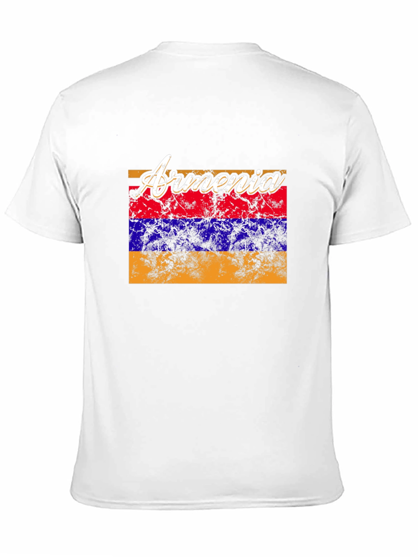 Armenia Flag T-Shirt Distressed Look - 11