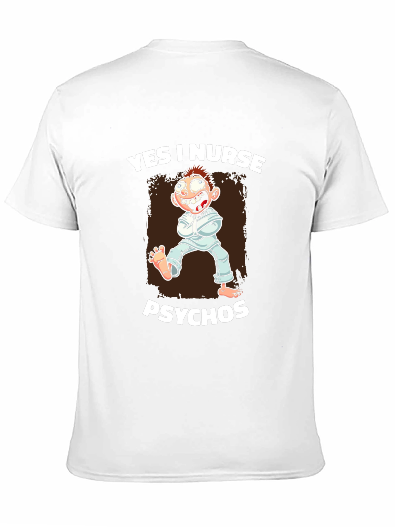 Black Yes I Nurse Psychos Graphic T-Shirt view 11