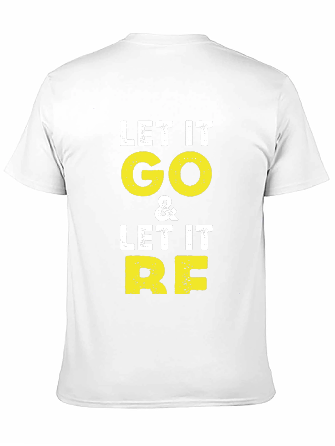 Black Let It Go & Let It RE Black Graphic T-Shirt view 11