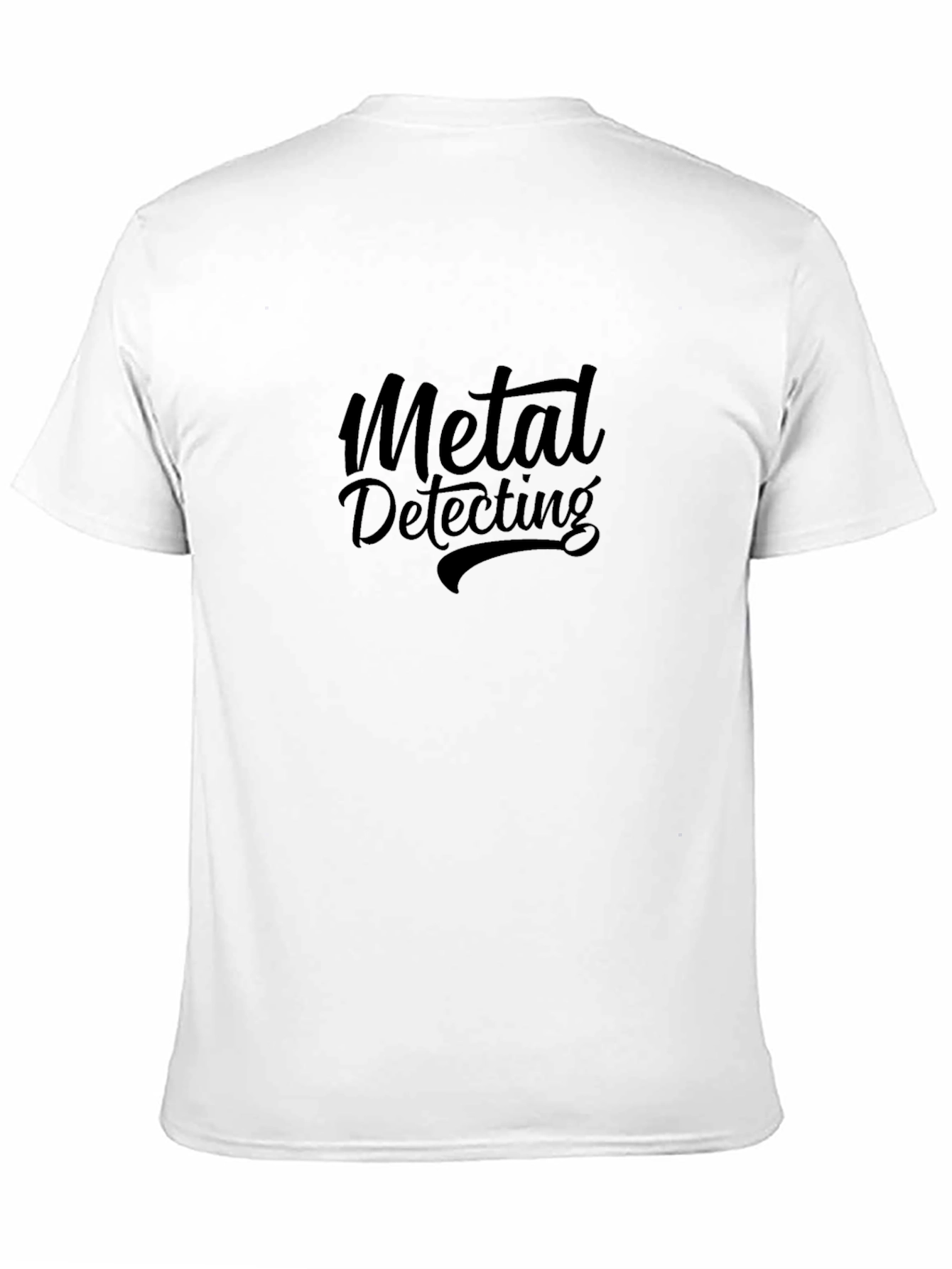 Black Metal Detecting Graphic Tee - Black Short Sleeve T-Shirt view 11