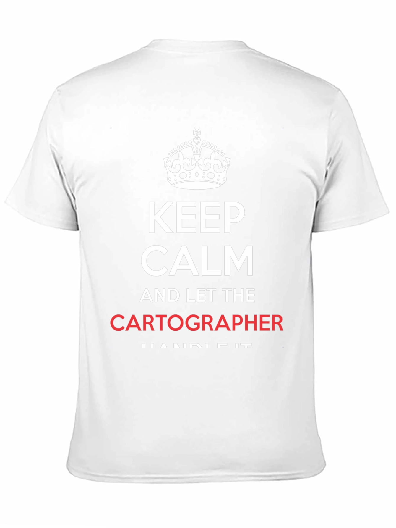 Black Keep Calm Cartographer T-Shirt - Funny Map Maker Tee view 11