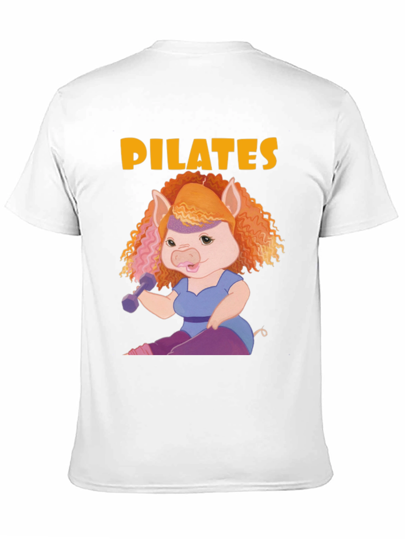 Black Pilates Pig T-Shirt view 11