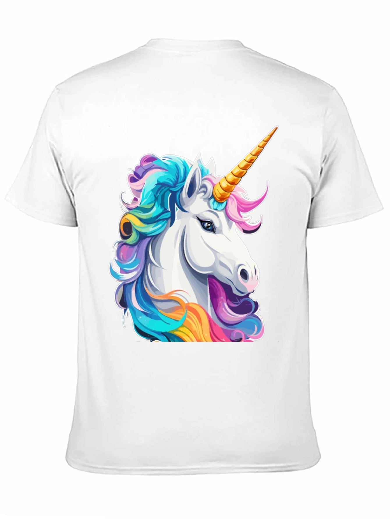 Black Unicorn Graphic Tee - Black Cotton T-Shirt view 11