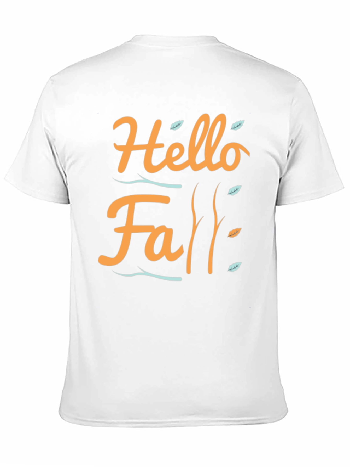 Black Hello Fall T-Shirt - Autumn Season Apparel view 11