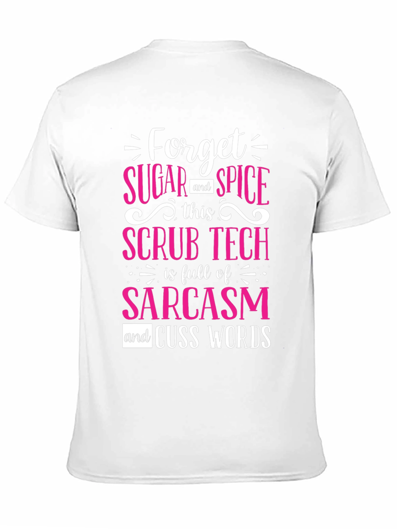 Black Sarcastic Scrub Tech T-Shirt view 11