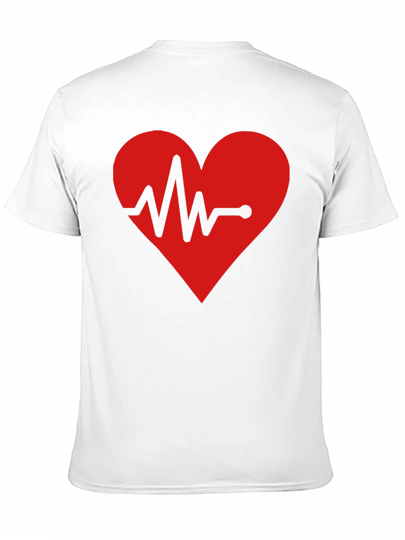 Black Heartbeat Graphic T-Shirt - Black Cotton Tee view 11