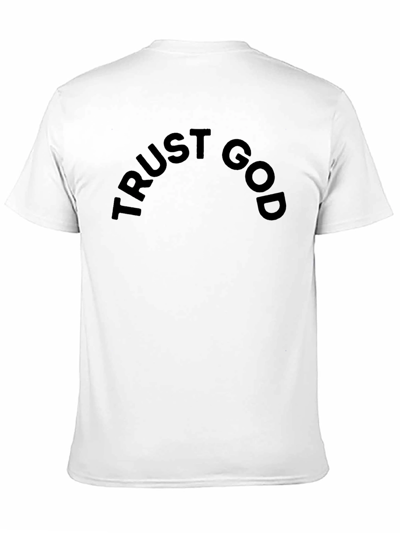 Black Trust God Black T-Shirt - Stylish Faith Apparel view 11