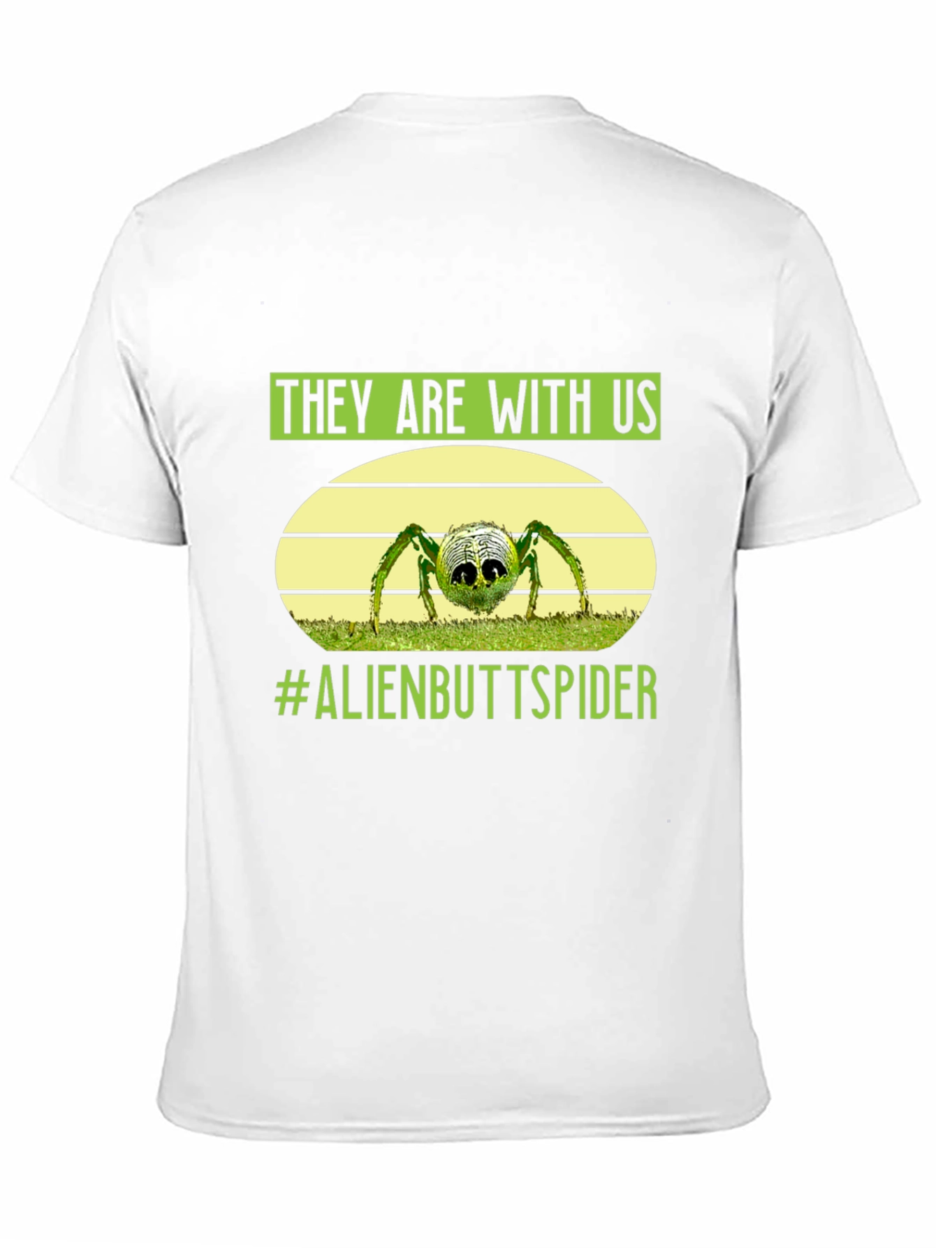 Black Alien Butt Spider Graphic Tee view 11