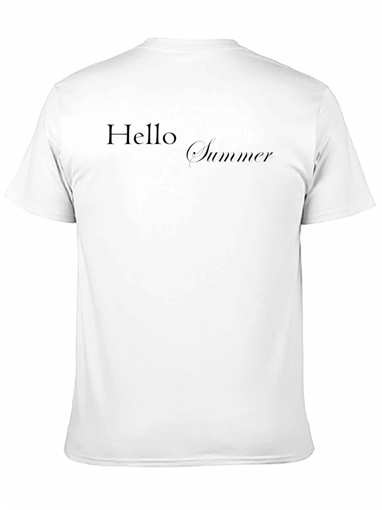 Black Hello Summer Black T-Shirt view 11