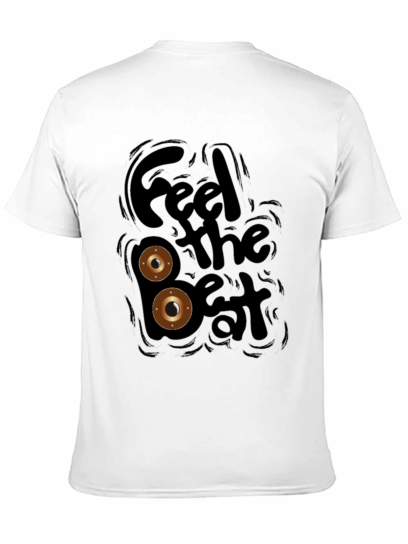 Black Feel the Beat Black Graphic Tee view 11