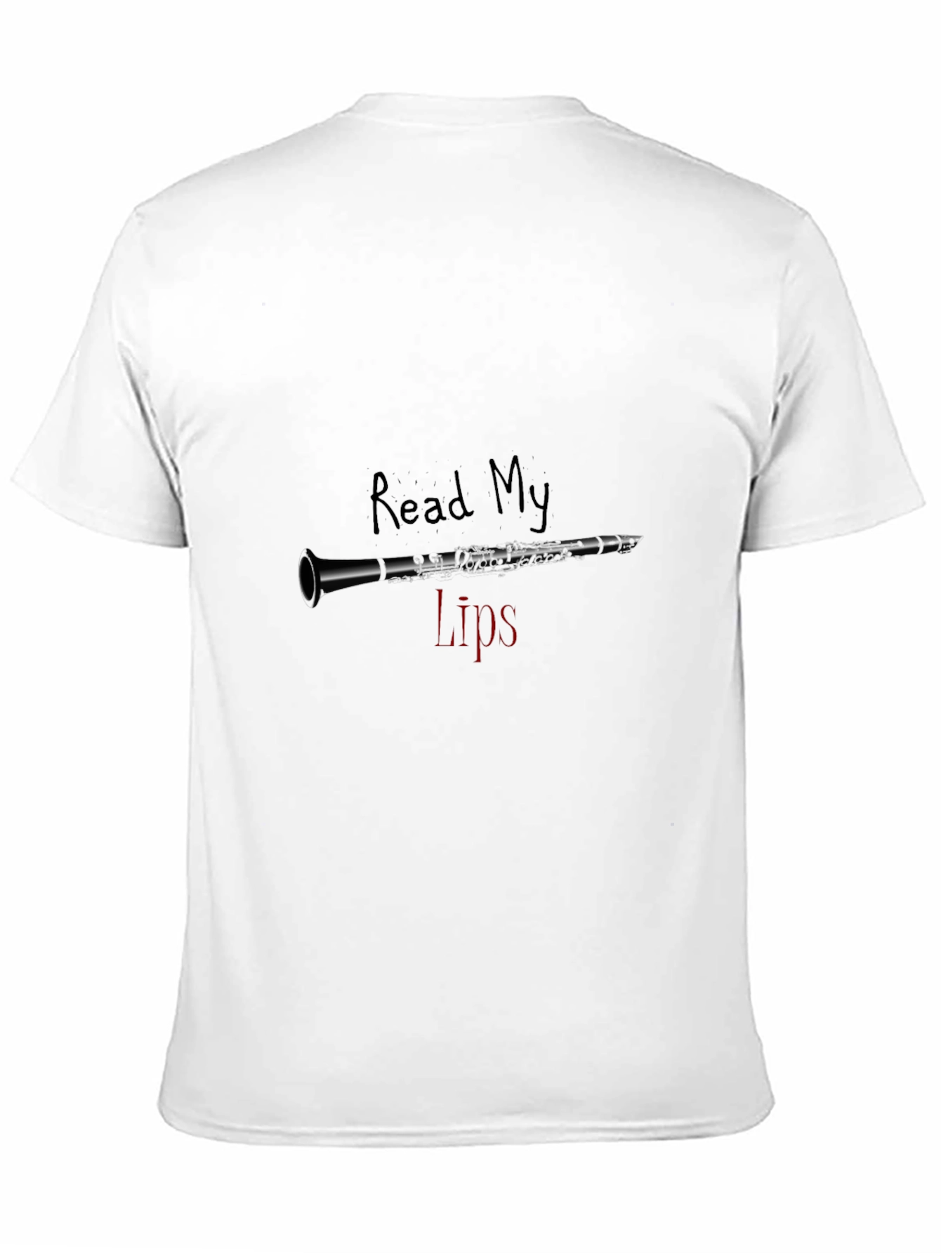 Black Read My Lips Clarinet T-Shirt view 11