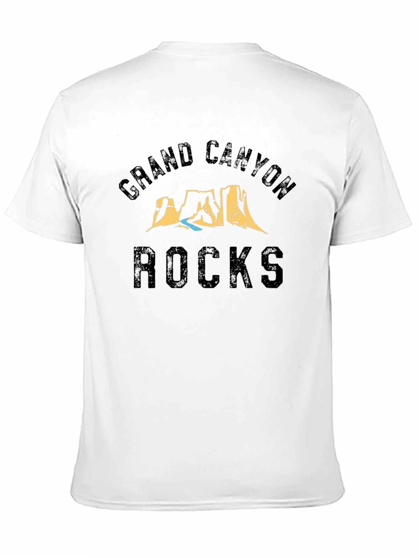 Black Grand Canyon Rocks Black Graphic T-Shirt view 11