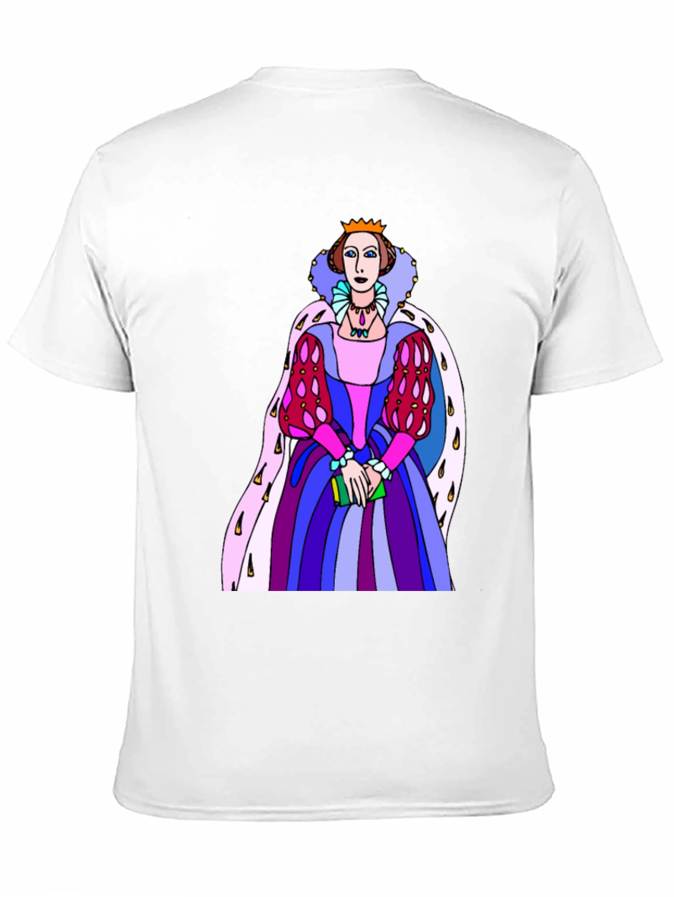 Black Queen Elizabeth Graphic T-Shirt - Novelty Tee view 11