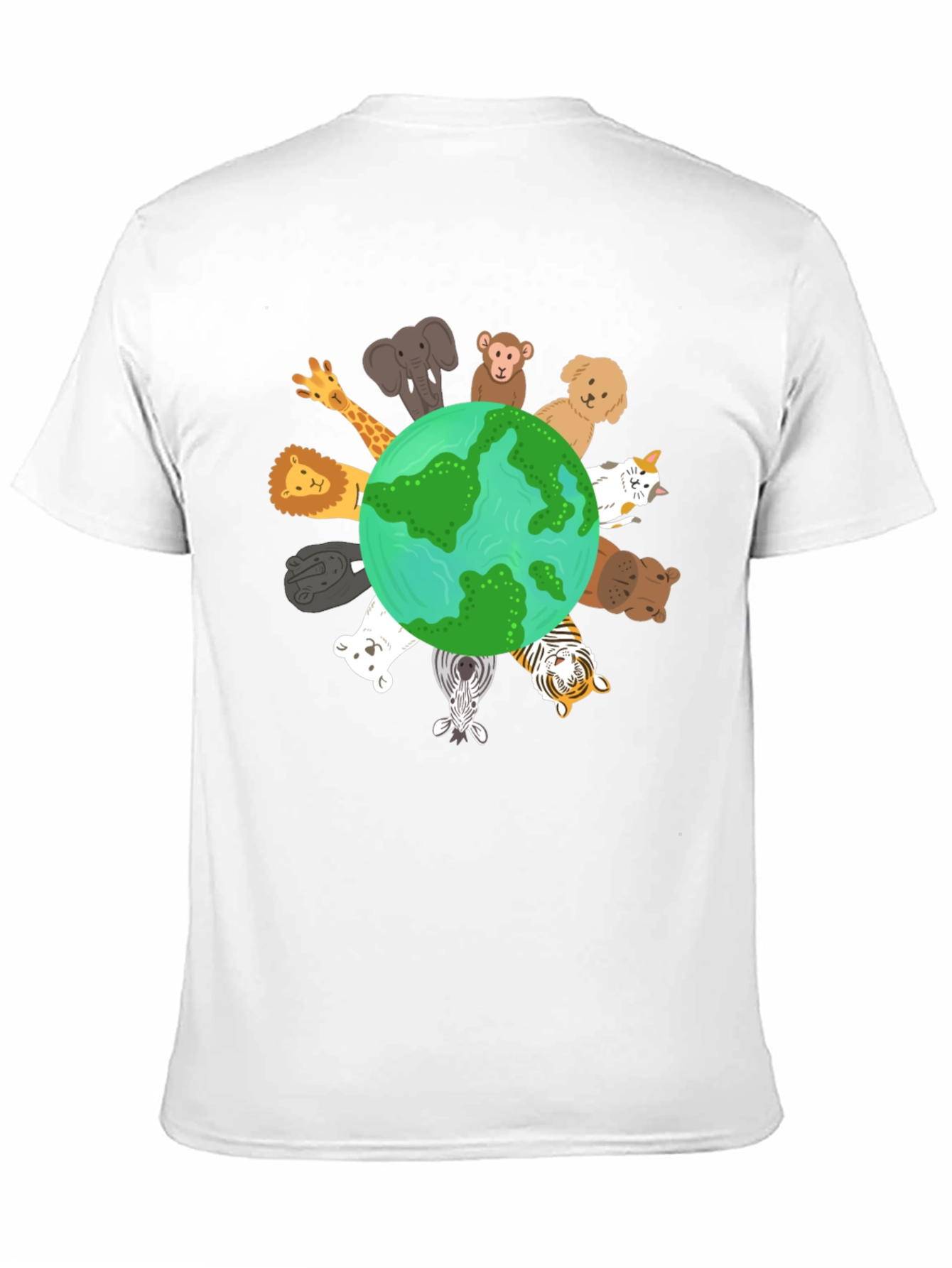 Black Earth Animals Graphic T-Shirt view 11
