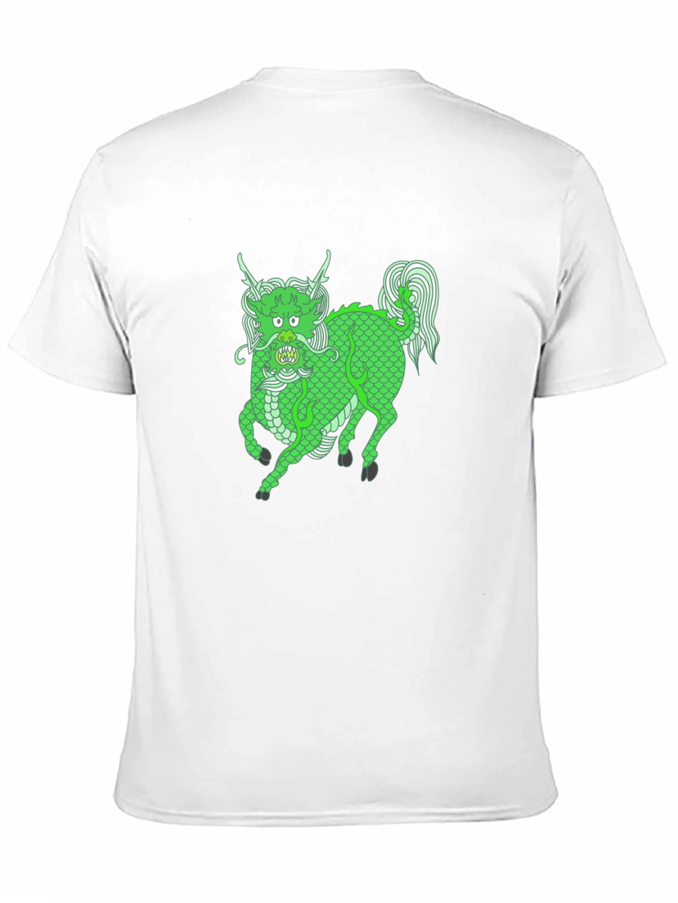 Black Green Dragon Graphic Tee - Stylish & Unique! view 11
