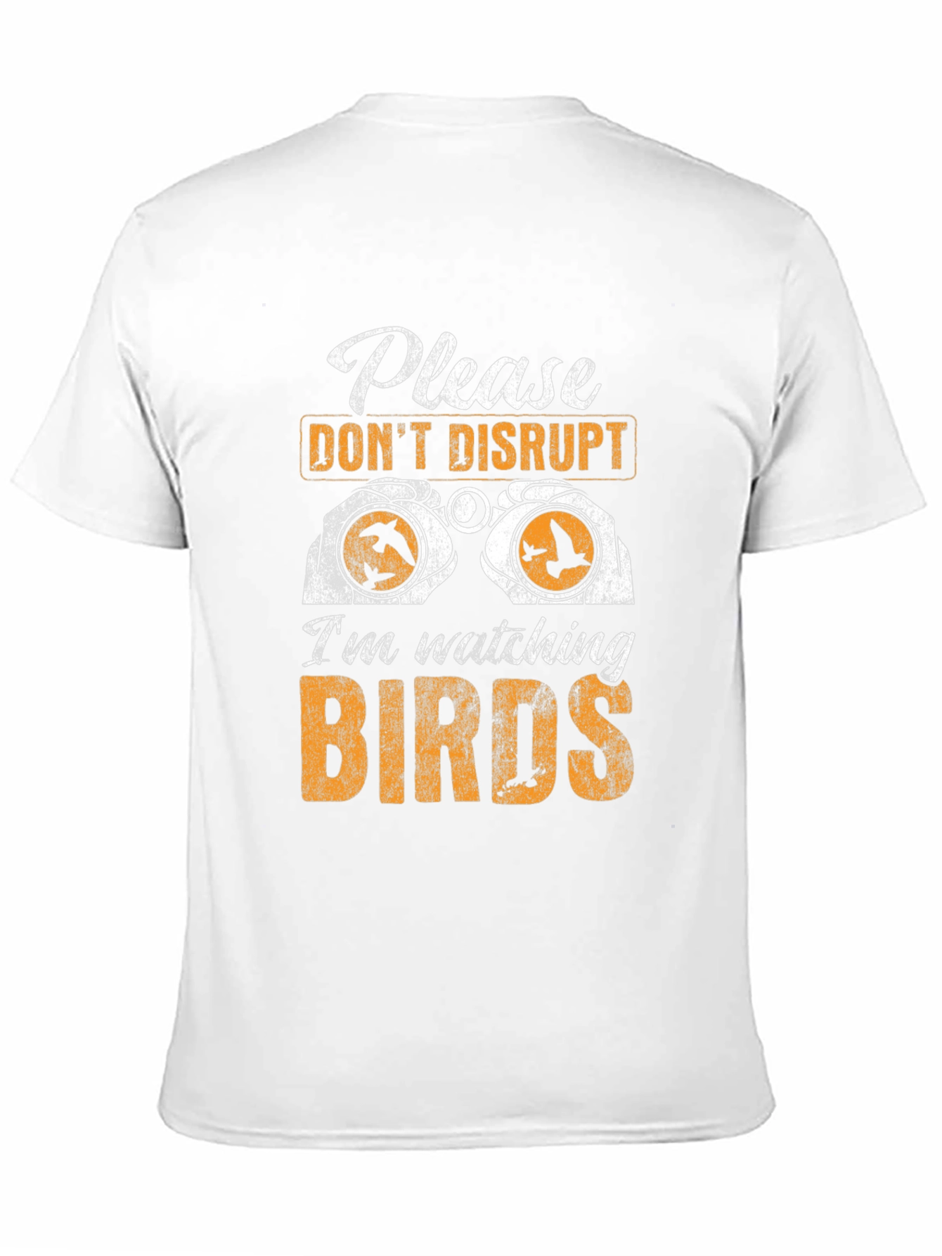 Black Bird Watching Graphic Tee - Do Not Disturb Birdwatcher T-Shirt view 11